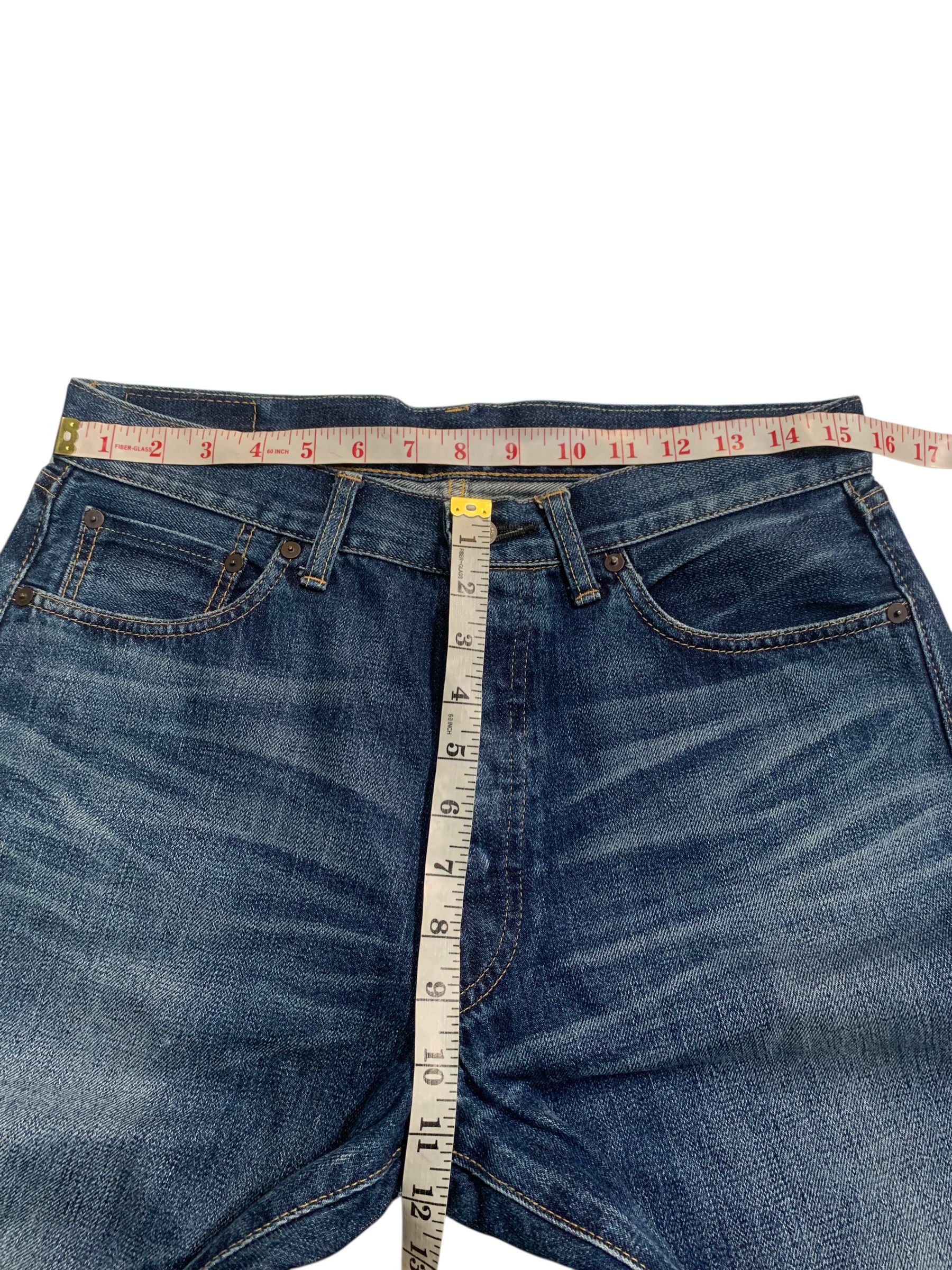Kapital UNKNOWN BRAND JAPANESE SELVEDGE BUTTON FLY DISTRESSED DENIM Size US 32 / EU 48 - 16 Thumbnail