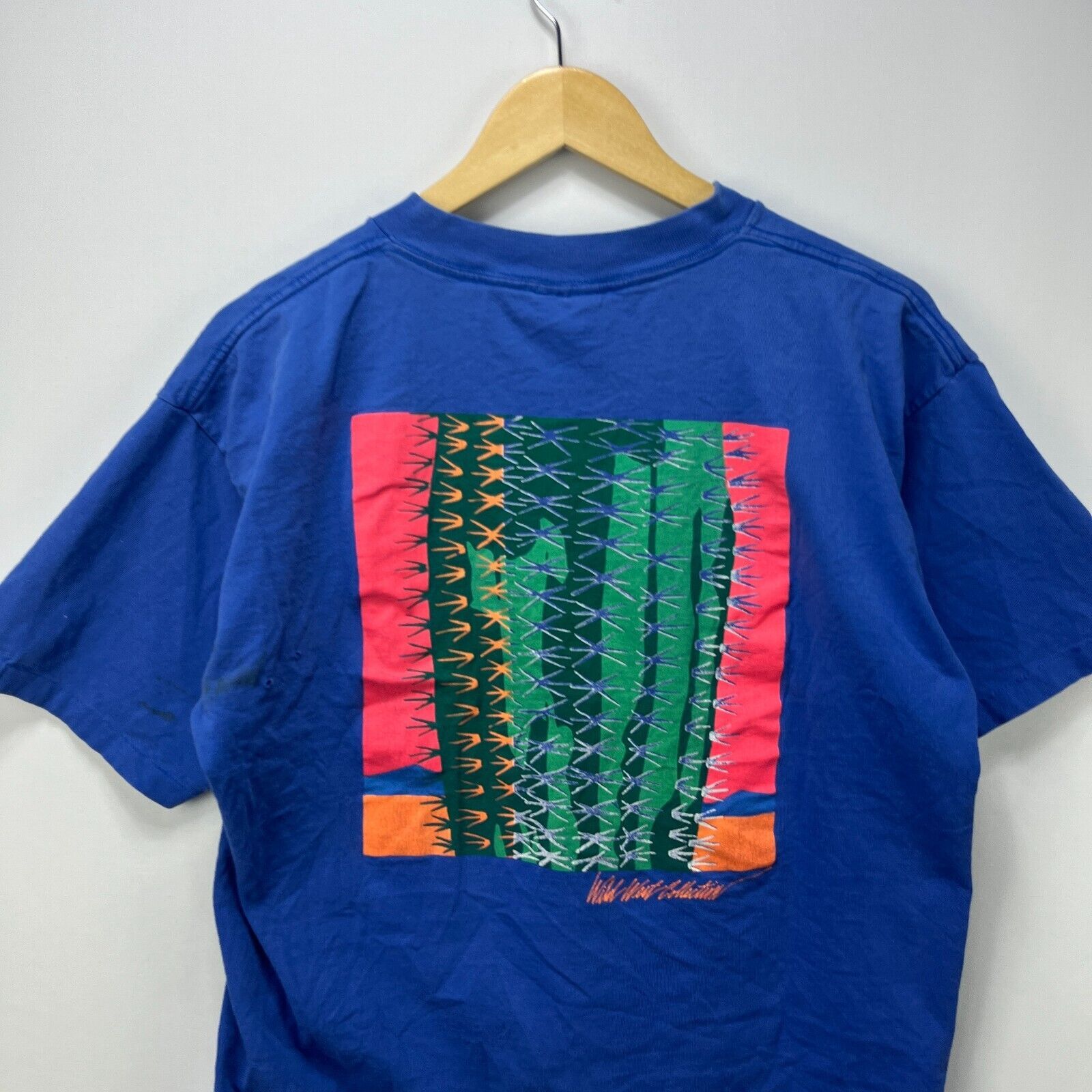Marlboro × Vintage Vintage 90s Marlboro Neon Cactus Wild West Pocket T-Shirt XL Size US XL / EU 56 / 4 - 2 Thumbnail