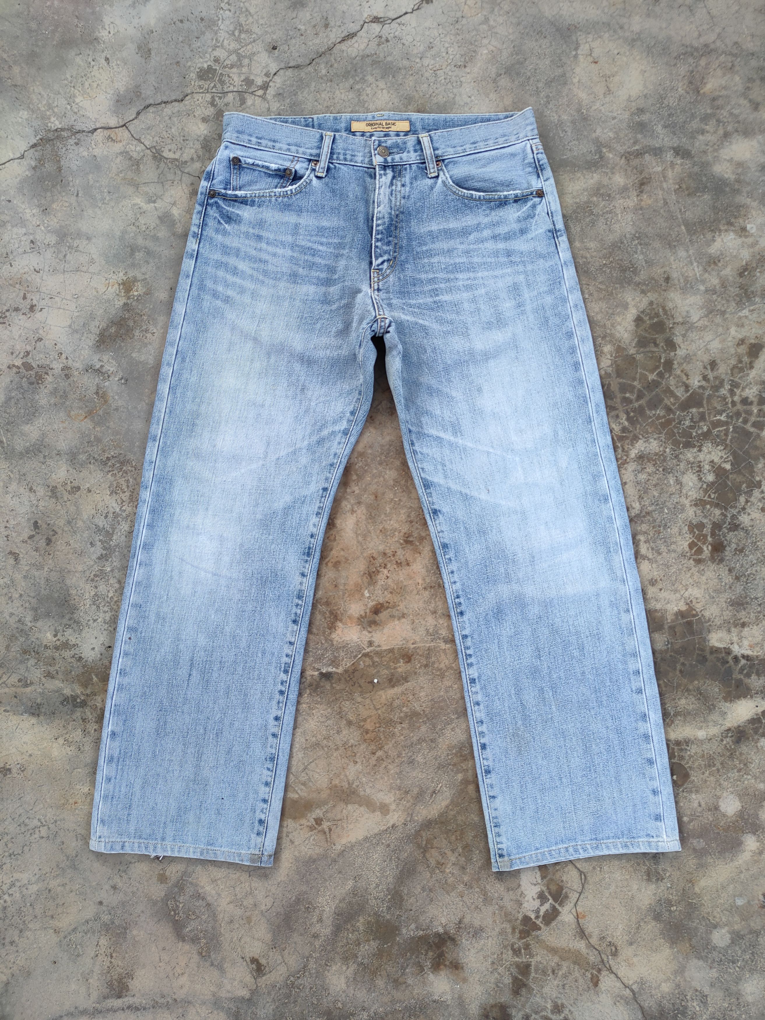 Jean W32 VINTAGE JAPANESE S003 STRAIGHT FADED DENIM JEANS PANTS Size US 32 / EU 48 - 1 Thumbnail