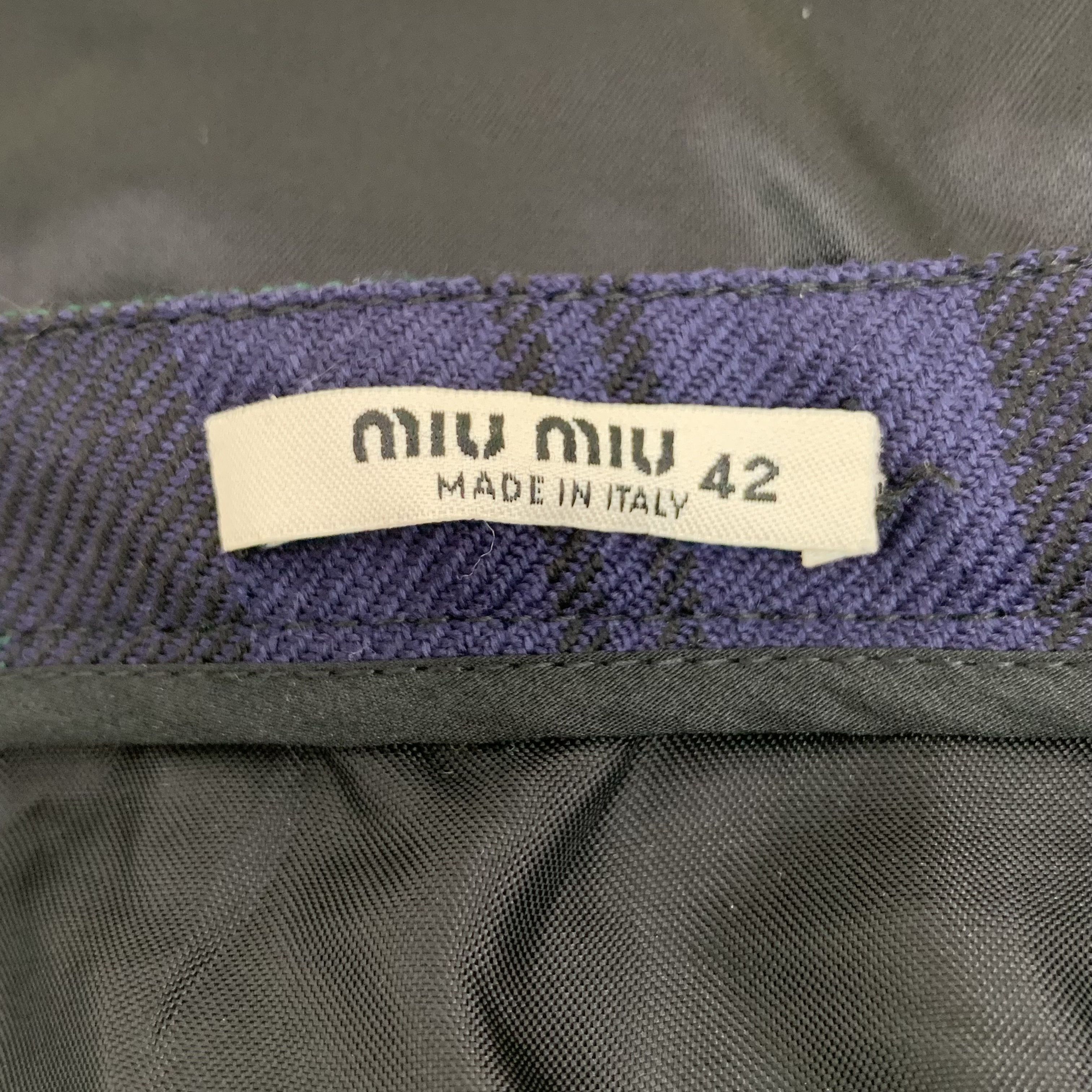 Miu Miu Miu Miu Plaid Pleated Skirt Belted (Size ML) Size 28" / US 6 / IT 42 - 2 Thumbnail