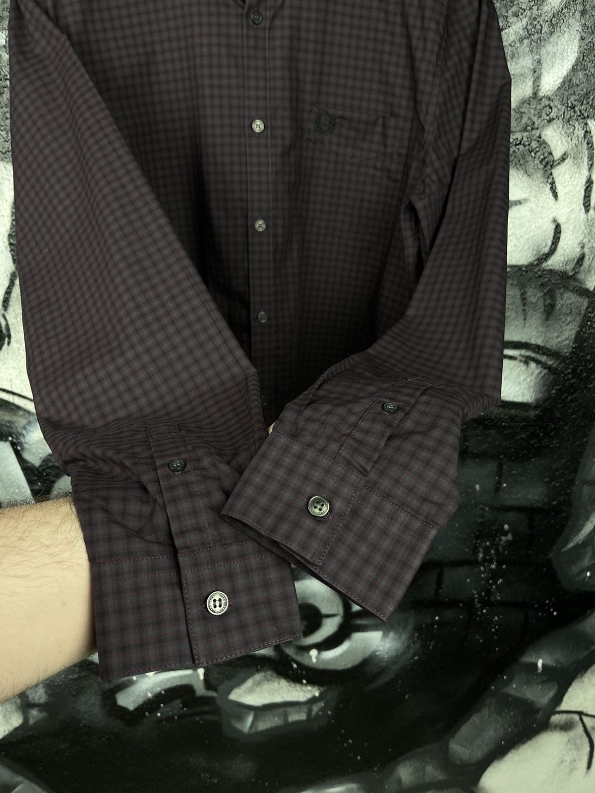 Fred Perry Fred Perry Cotton Checkered Button Up Shirt Men’s Size Large Size US L / EU 52-54 / 3 - 4 Thumbnail