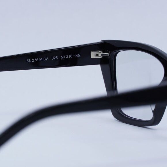 Saint Laurent Paris Saint Laurent SL276 MICA 025 Sunglasses Black Cat Eye Frame Size ONE SIZE - 9 Thumbnail