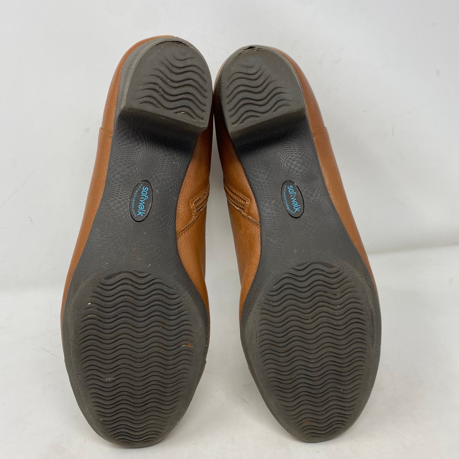 Other Softwalk Cap Toe Boots Ivanhoe Leather Comfort Block Heel 12 Size US 12 / IT 42 - 8 Thumbnail