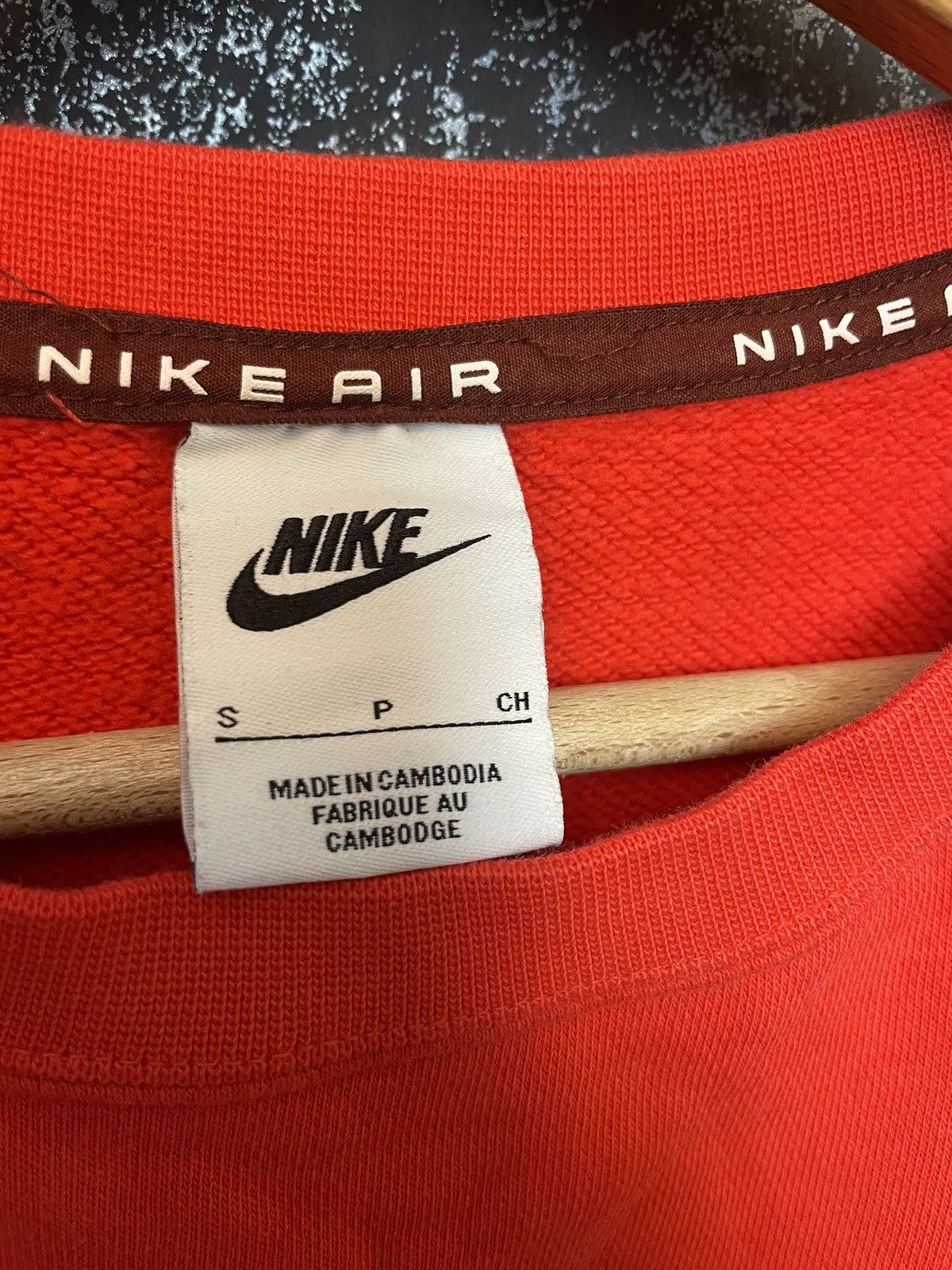 Nike × Vintage Nike Sweatshirt Crewneck Swoosh Logo Drill Y2K Style Size US S / EU 44-46 / 1 - 5 Thumbnail