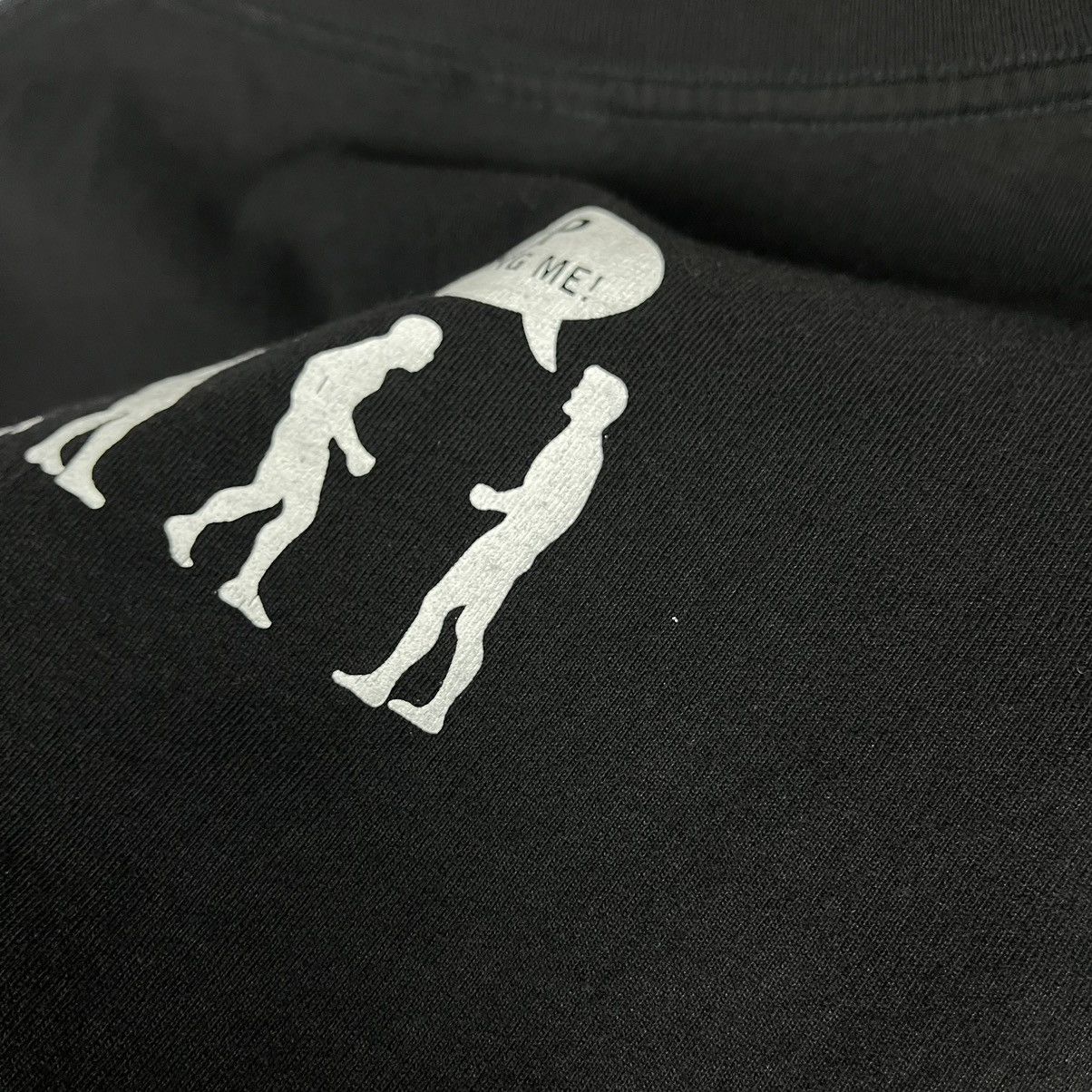 Vintage Vintage Human evolution y2k “stop following me” tee 90’s Size US XL / EU 56 / 4 - 11 Thumbnail