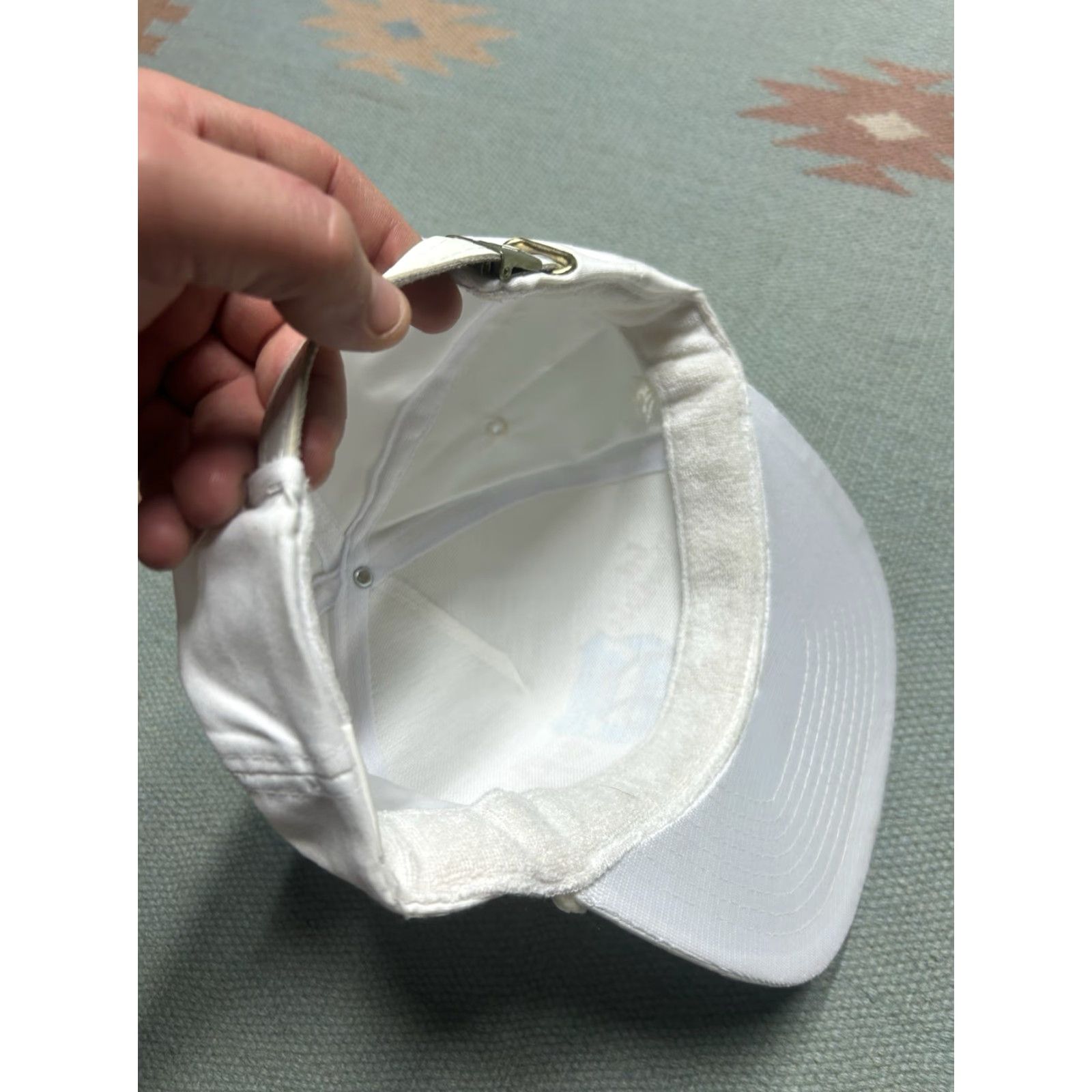 Vintage VINTAGE 90s Strapback Hat Cap White Adjustable Unbranded Men Route 66 Get Your Kicks on Route 66 Mens Size ONE SIZE - 6 Thumbnail