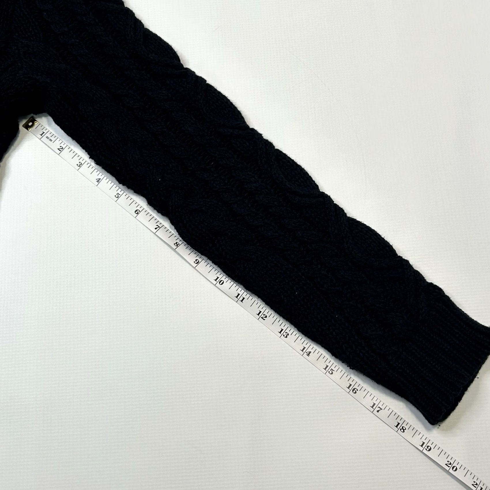 Ralph Lauren VINTAGE Denim & Supply Ralph Lauren Womens Cable Knit Sweater Size Medium In Black Size M / US 6-8 / IT 42-44 - 7 Thumbnail