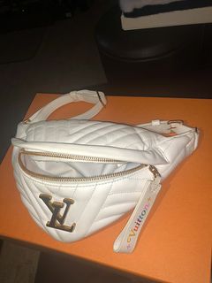 Used Louis Vuitton New Wave Bumbag Belt Bag Black MI1119