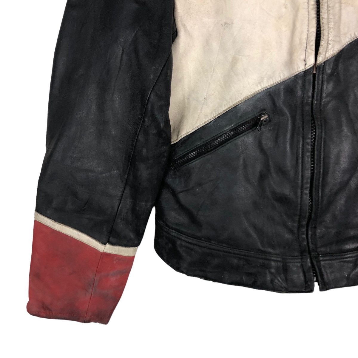 Hein Gericke 🔥Vintage Biker Racing Real Leather Jacket Raberg Japan Size US M / EU 48-50 / 2 - 4 Thumbnail