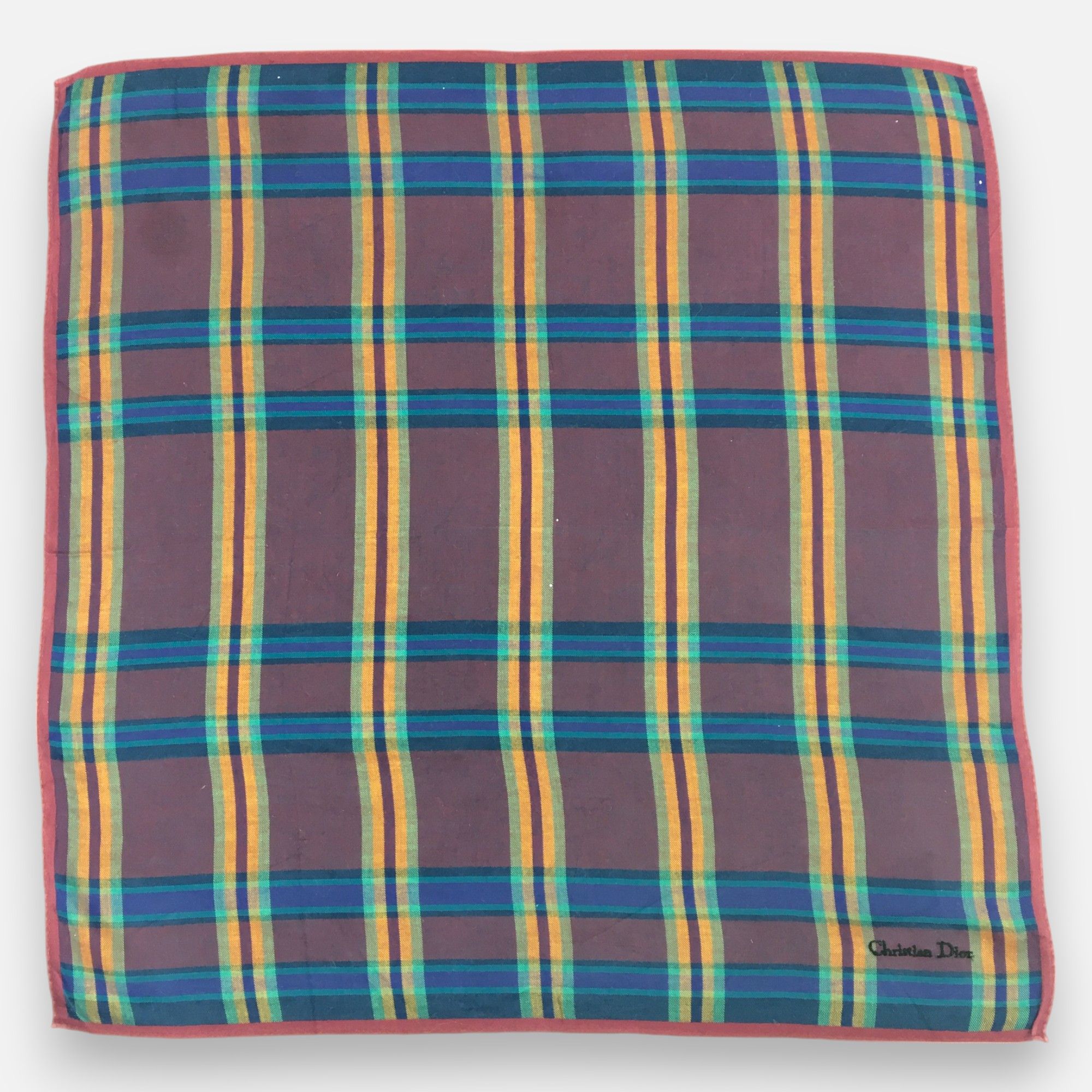 Japanese Brand Christian Dior Handkerchief Pocket Square Bandana Size ONE SIZE - 3 Thumbnail