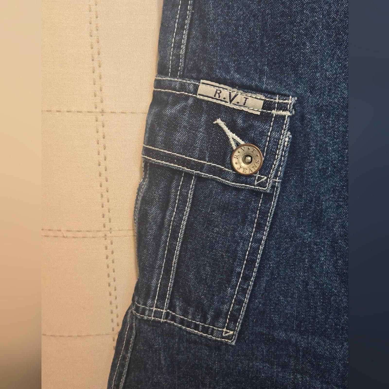 Designer RVT Vintage Denim Skirt Size 32" / US 10 / IT 46 - 3 Thumbnail