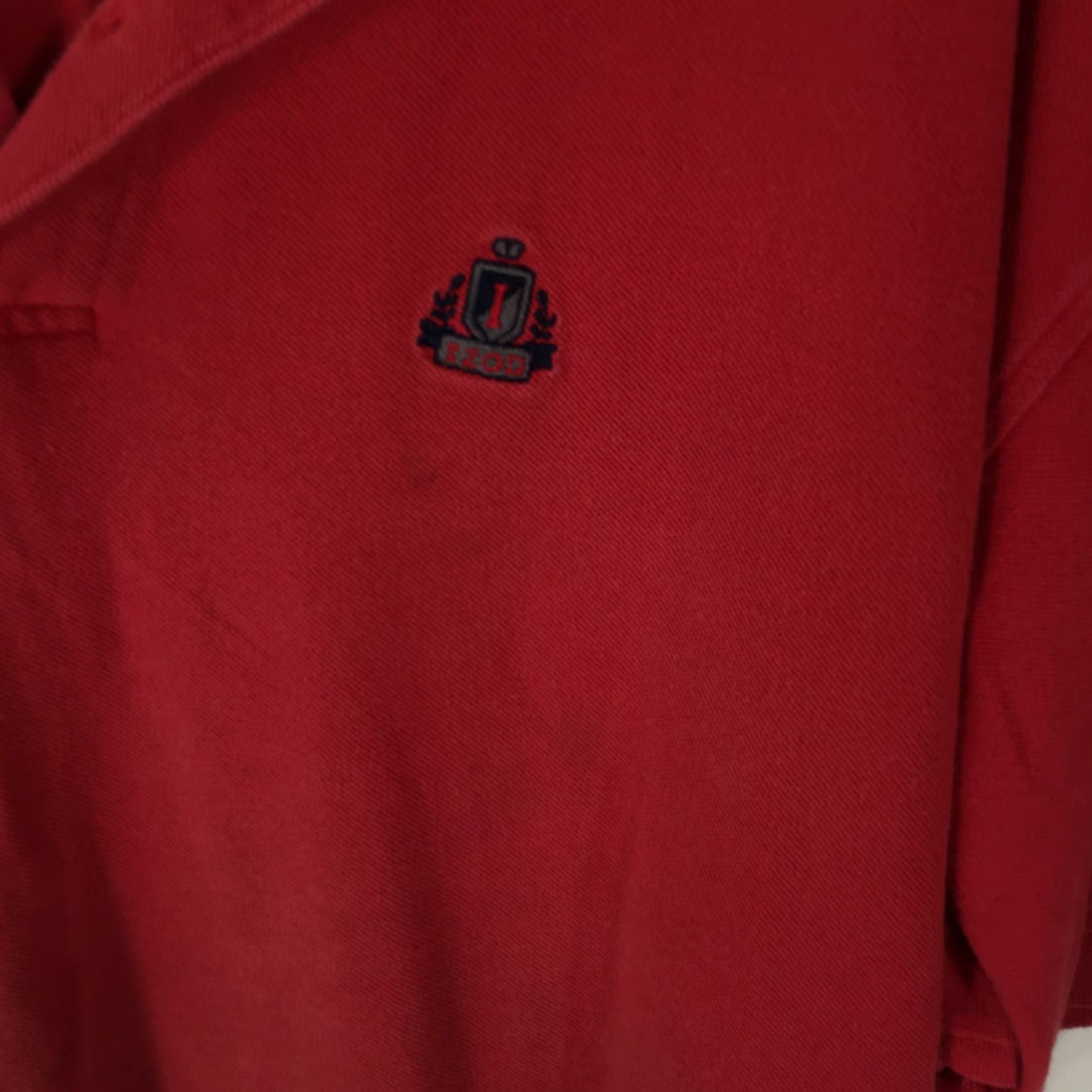 Izod Izod Mens Polo T-Shirt Red XXL Short Sleeve Stretch Casual Button Down Shirt ReguLar 27 in Chest Size US XXL / EU 58 / 5 - 3 Thumbnail