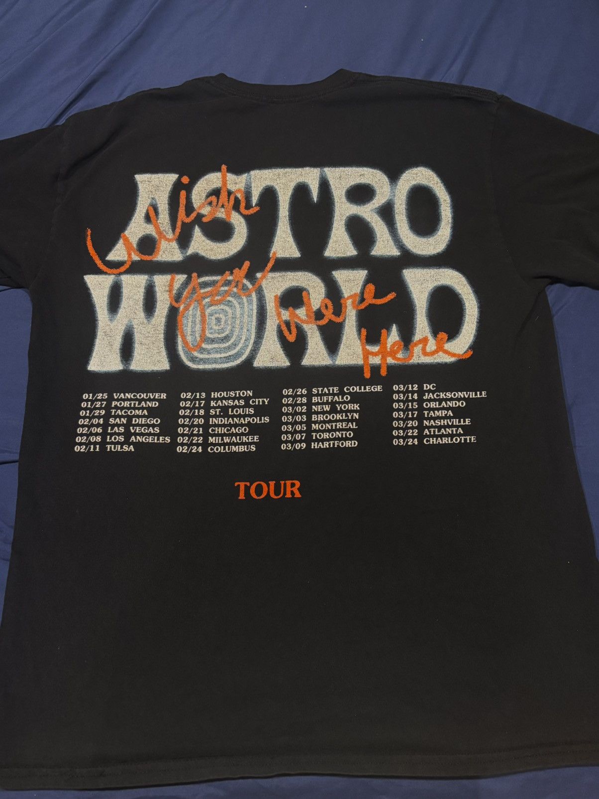 Band Tees × Travis Scott Travis Scott Astroworld Tour Tee Size US M / EU 48-50 / 2 - 2 Thumbnail
