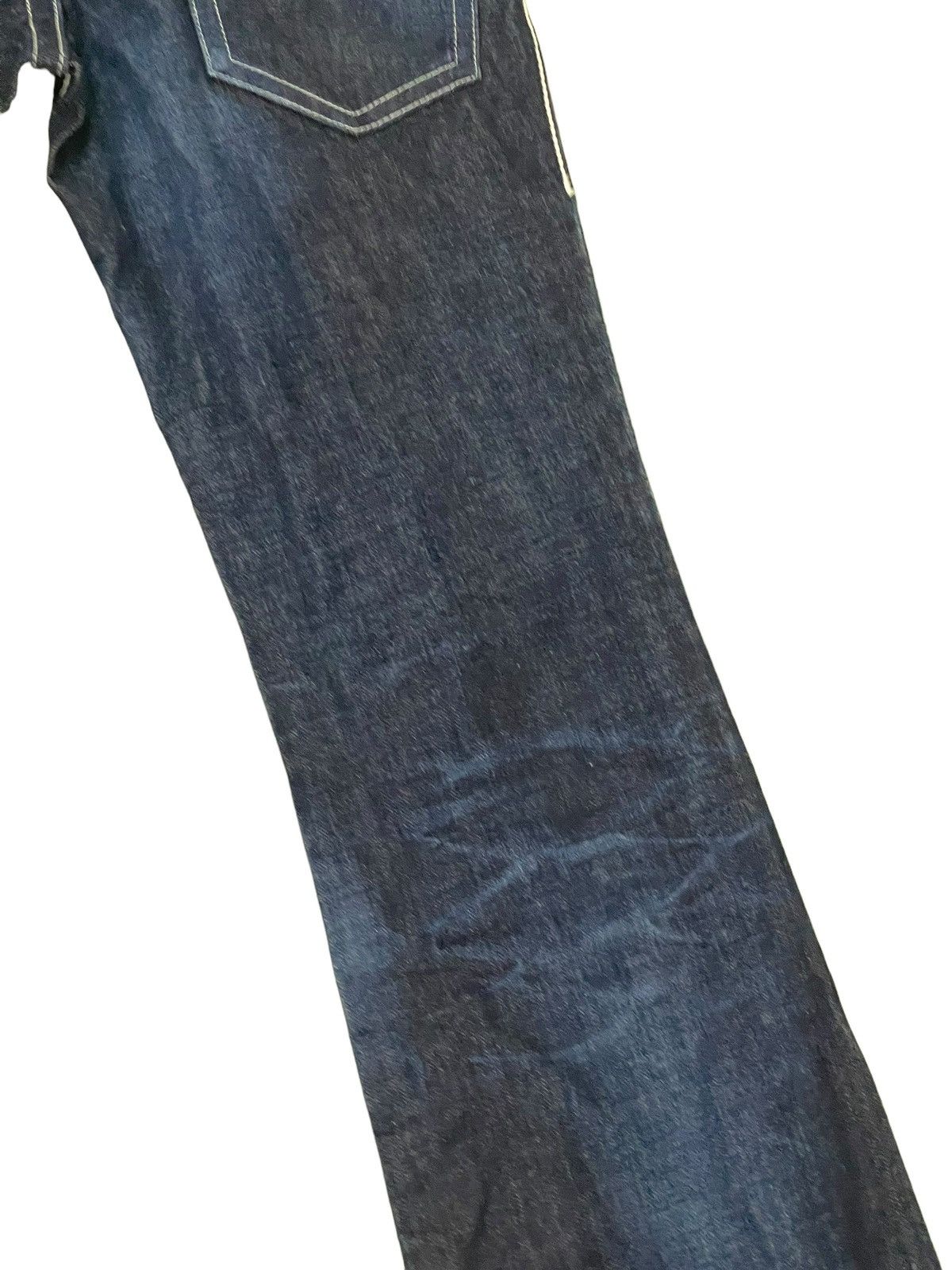Japanese Brand Flare Jeans Ufin & Sons Japan Faded Boot Cut 8🟦7 Size US 31 - 18 Thumbnail