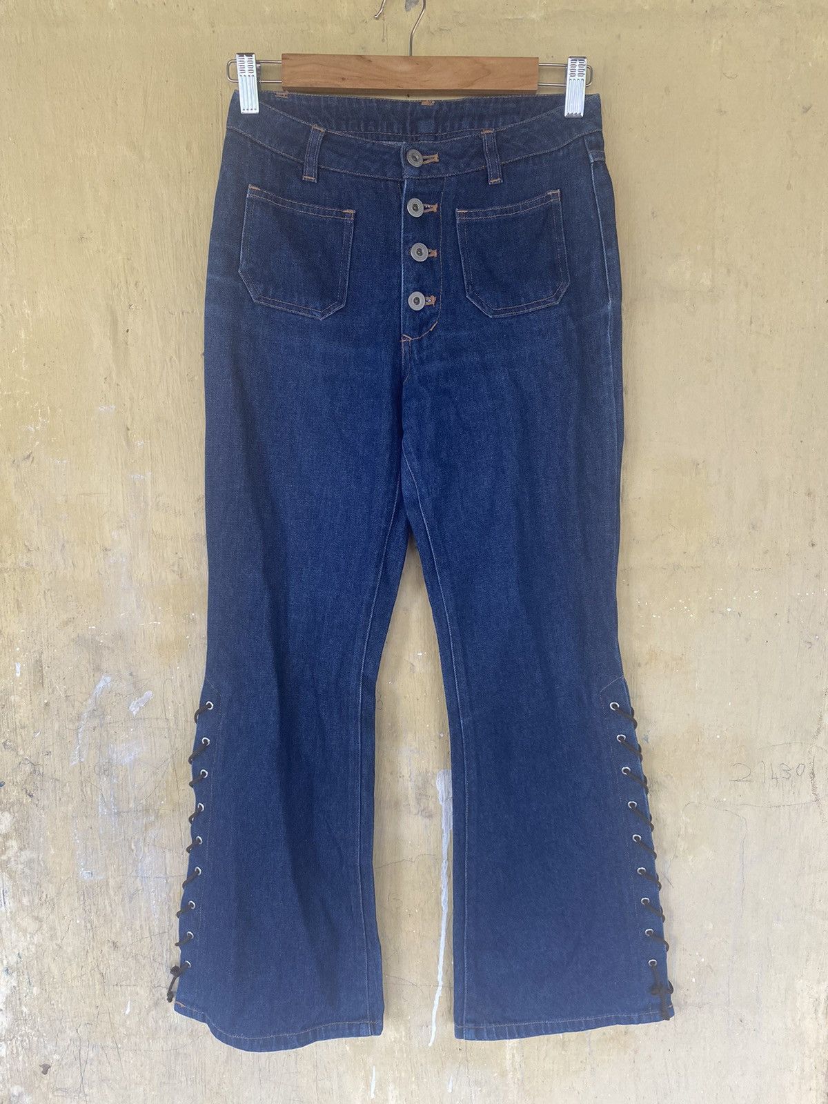 If Six Was Nine × Japanese Brand F.M.N Bush Pant Denim Jeans Bootcut Flare Size 26" / US 2 / IT 38 - 1 Thumbnail
