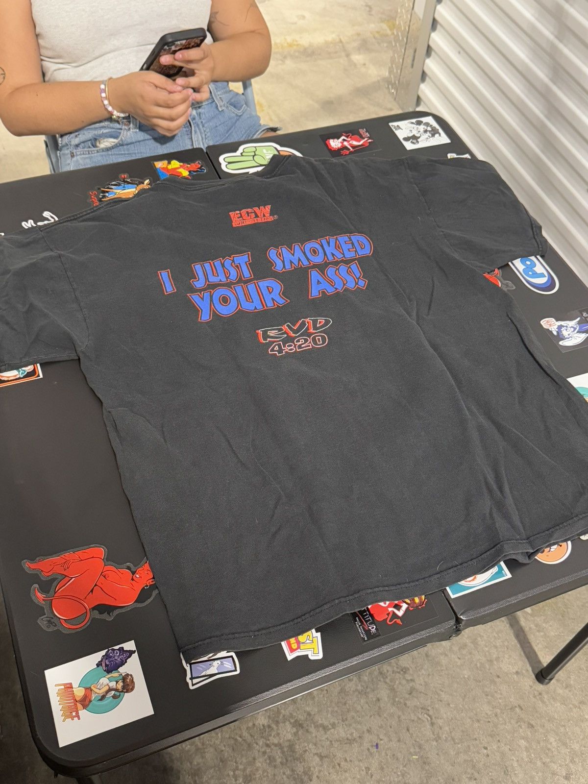 WWF 90s ECW WWF Rob Van Dam RVD 420 I just smoked your ass XL Size US XL / EU 56 / 4 - 4 Thumbnail