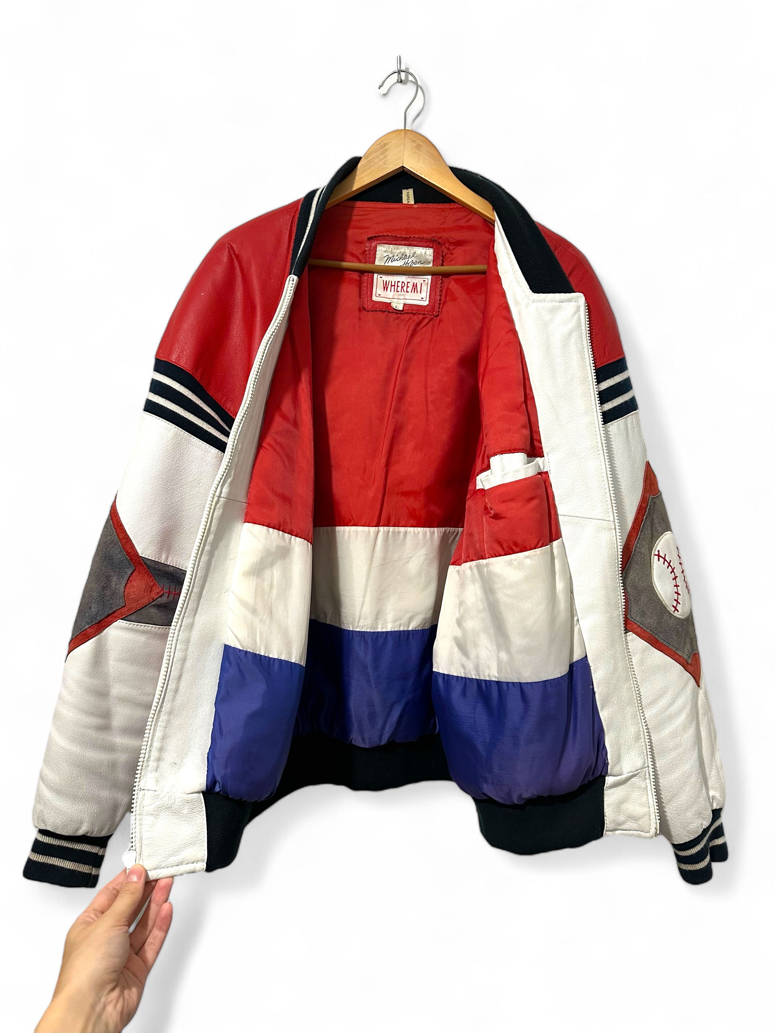 Michael Hoban 1991 Michael Hoban Leather Bomber Jacket Size US L / EU 52-54 / 3 - 4 Thumbnail