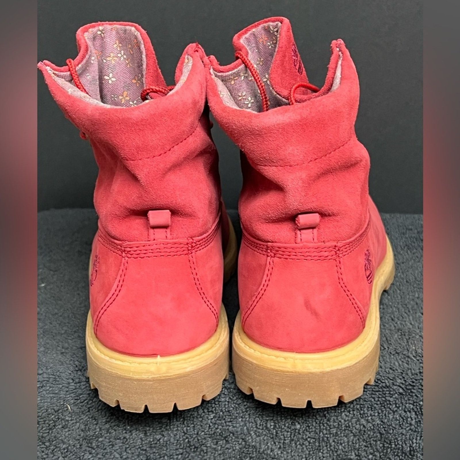 Timberland Timberland Women Red Limited Premium Leather Waterproof Boot Size US 10 / IT 40 - 6 Thumbnail