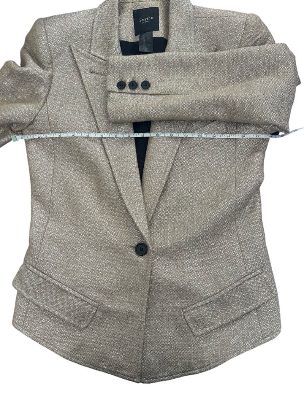 SMYTHE Smythe THE Golden Blazer Size 6 - Worn Once ! Size M / US 6-8 / IT 42-44 - 7 Thumbnail
