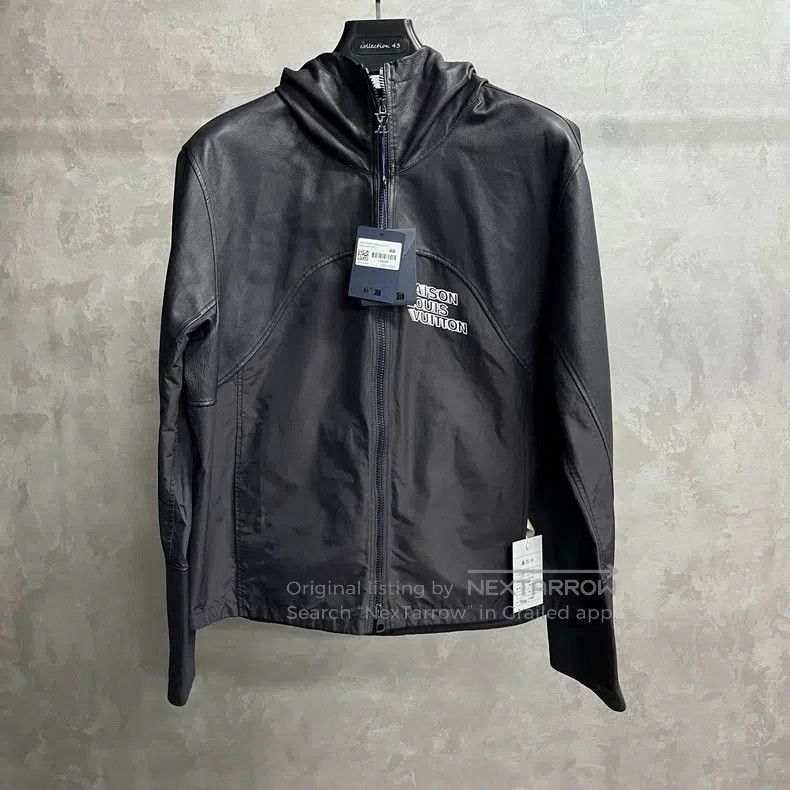 Louis Vuitton Louis Vuitton Black Mixed Leather Solid Jacket Size US M / EU 48-50 / 2 - 1 Thumbnail