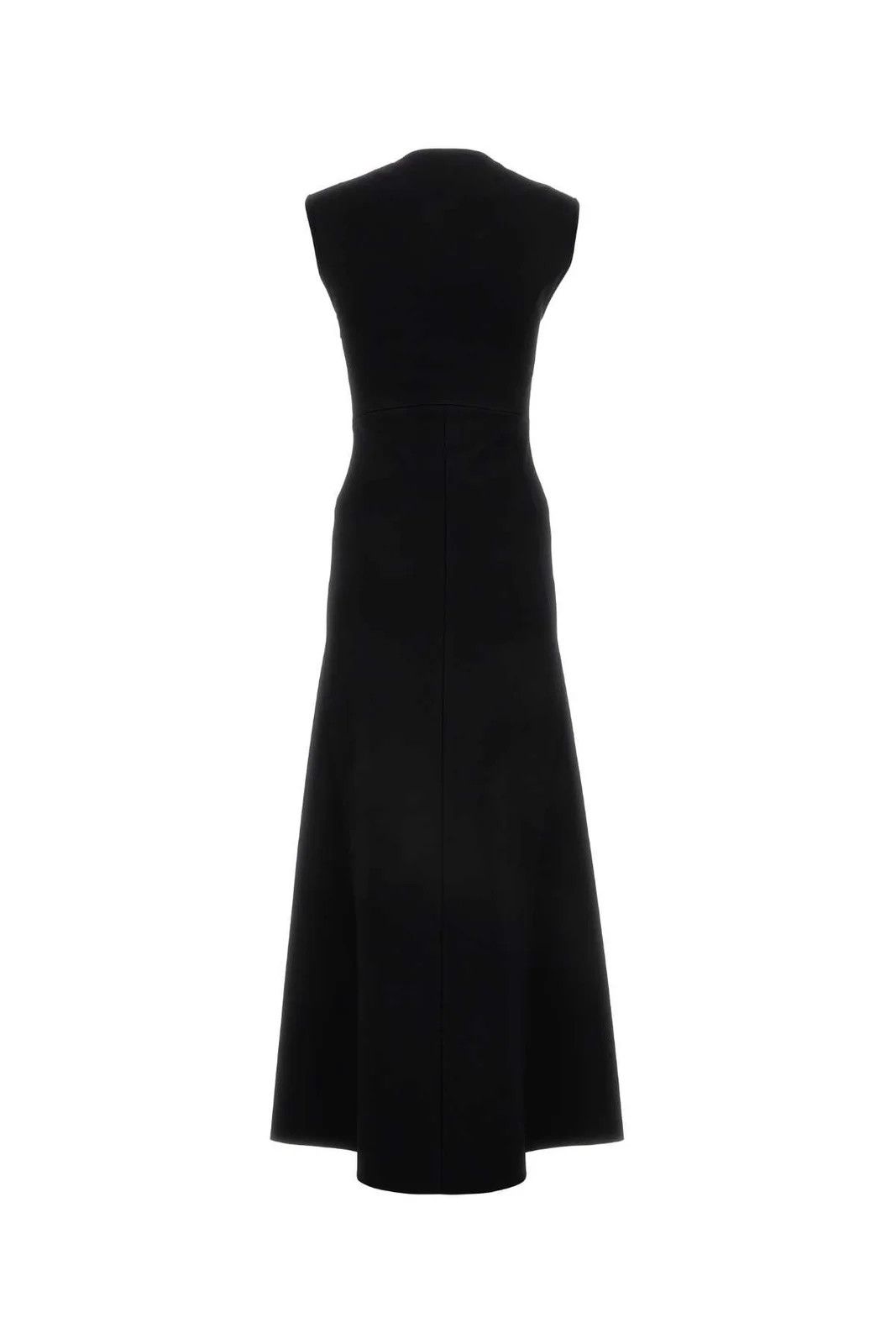 Jil Sander o1w1db10825 Sleeves Crew Neck Dress in Black Size L / US 10 / IT 46 - 2 Thumbnail