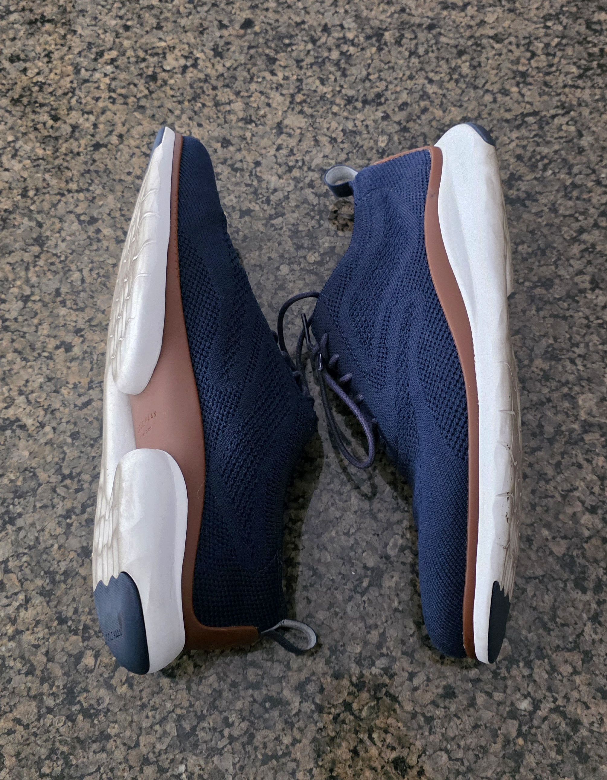 Cole Haan Cole Haan 3.ZEROGRAND Stitchlite Wingtip Oxford Navy Blue 11 Size US 11 / EU 44 - 3 Thumbnail