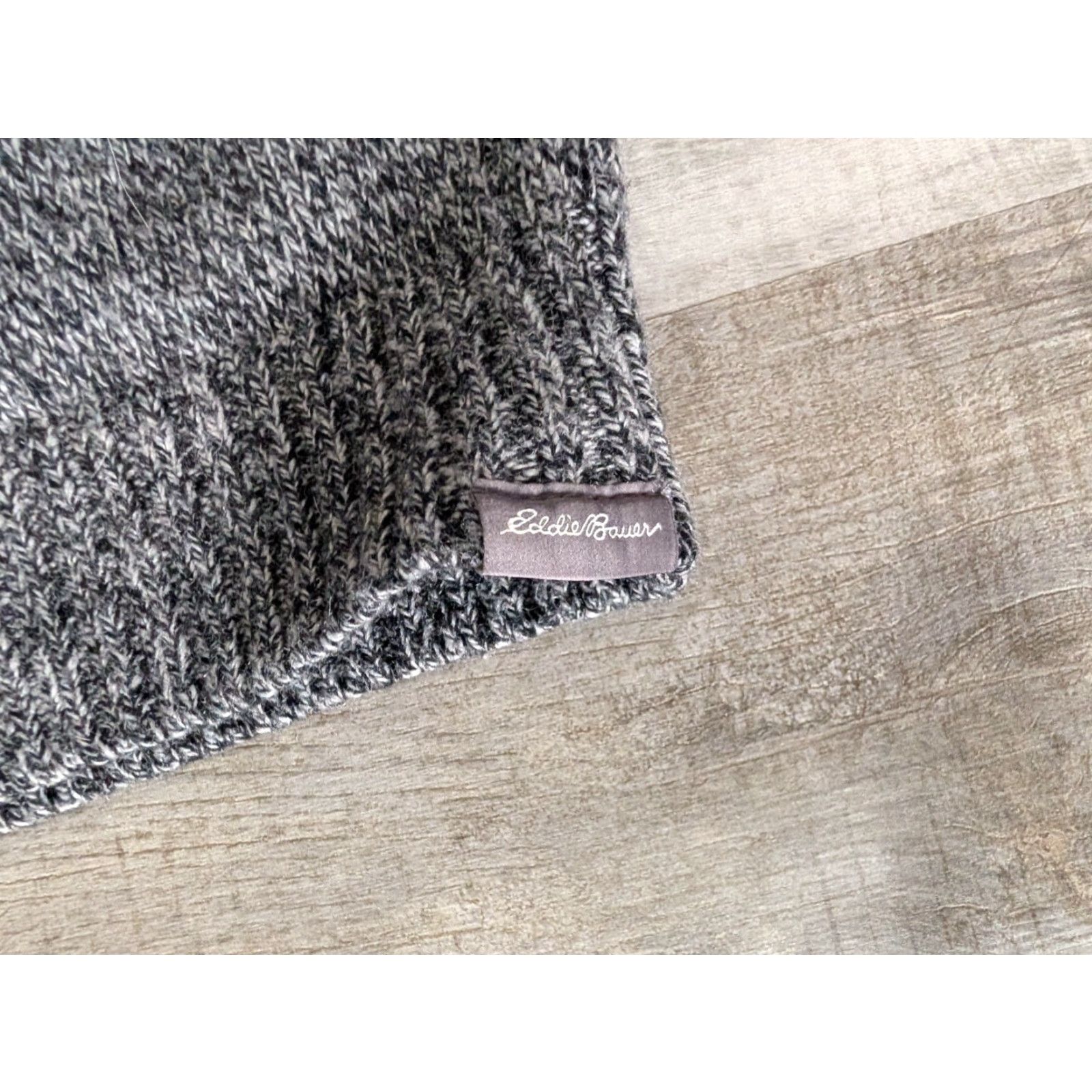 Eddie Bauer Eddie Bauer Mens Cardigan Sweater Shawl Collar Button Front Knit Gray L Wool Blend Size US L / EU 52-54 / 3 - 6 Thumbnail
