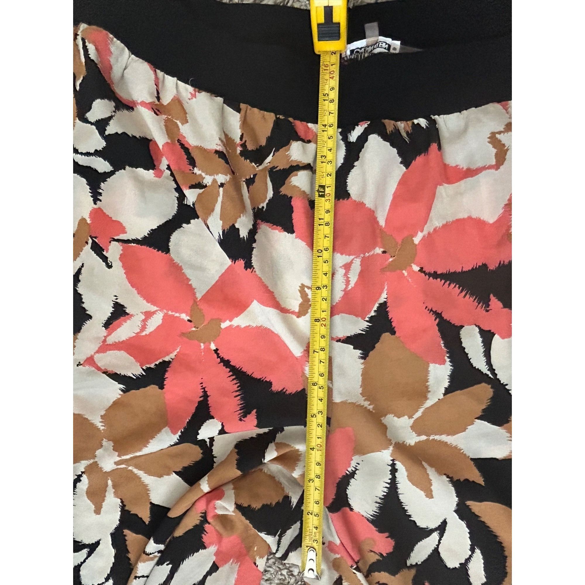 Calvin Klein Calvin Klein Wide leg floral print pull on pants lightweight Size 24" / US 00 / IT 34 - 8 Thumbnail