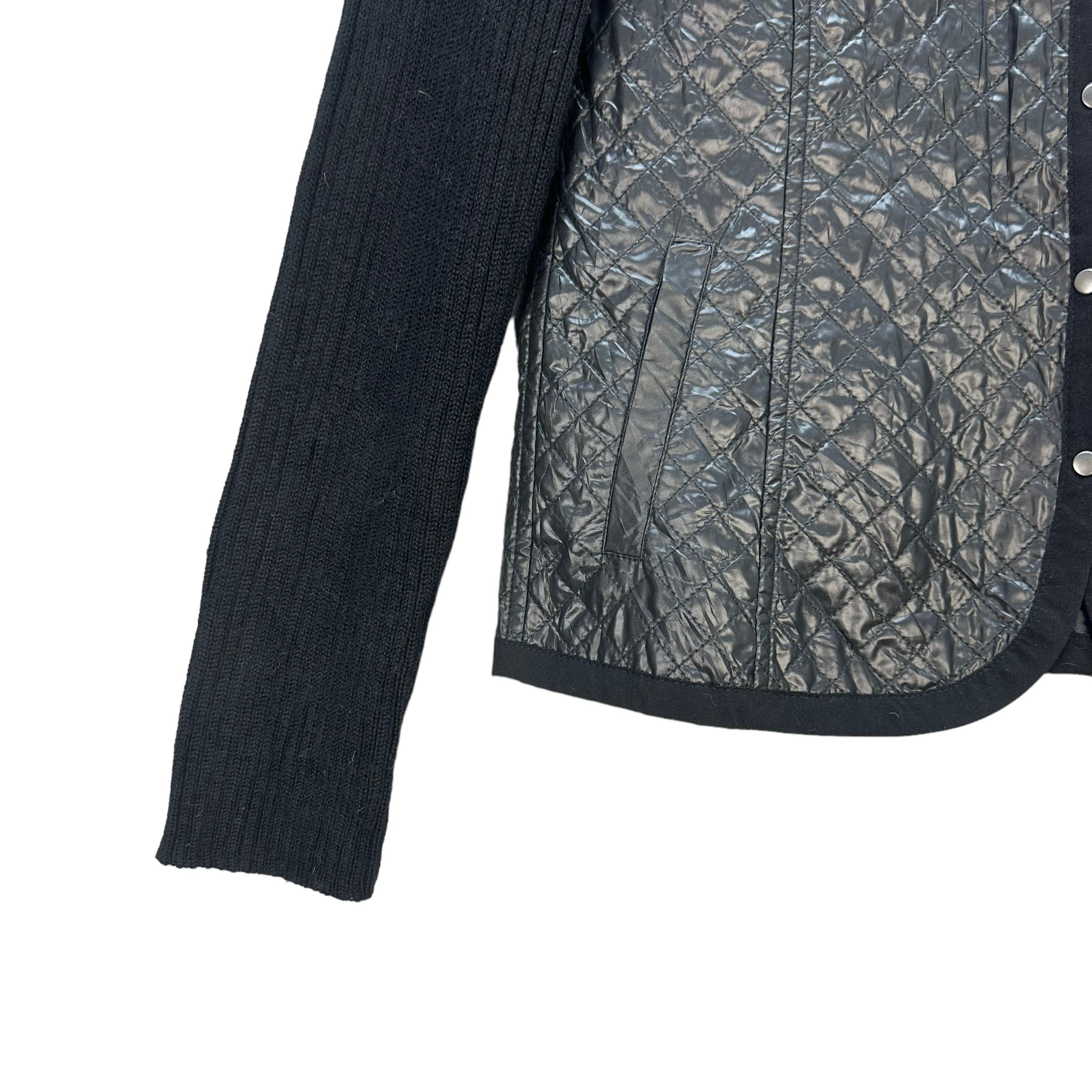 Japanese Brand KANSAI BIS SNAP BUTTON KNIT SLEEVE QUILTED JACKET #8384-006 Size S / US 4 / IT 40 - 4 Thumbnail