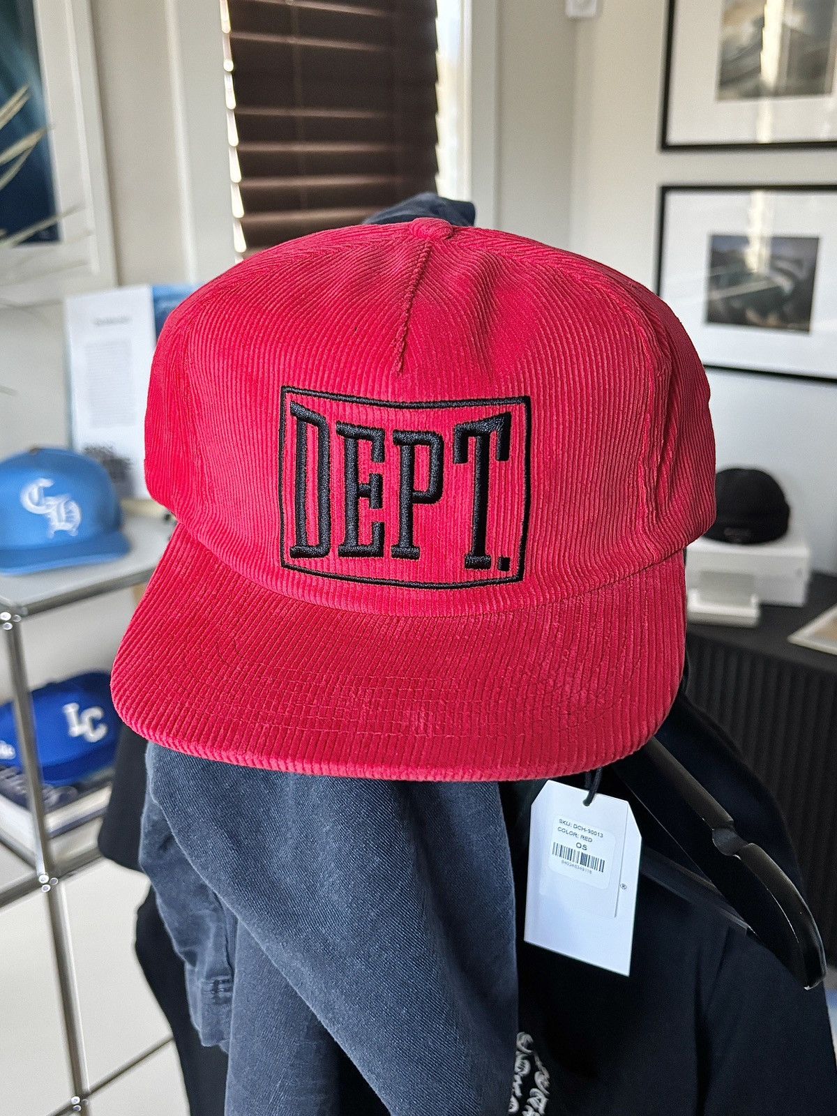 GALLERY DEPT BOXING SPORTS TEAM LOGO CORDUROY HAT