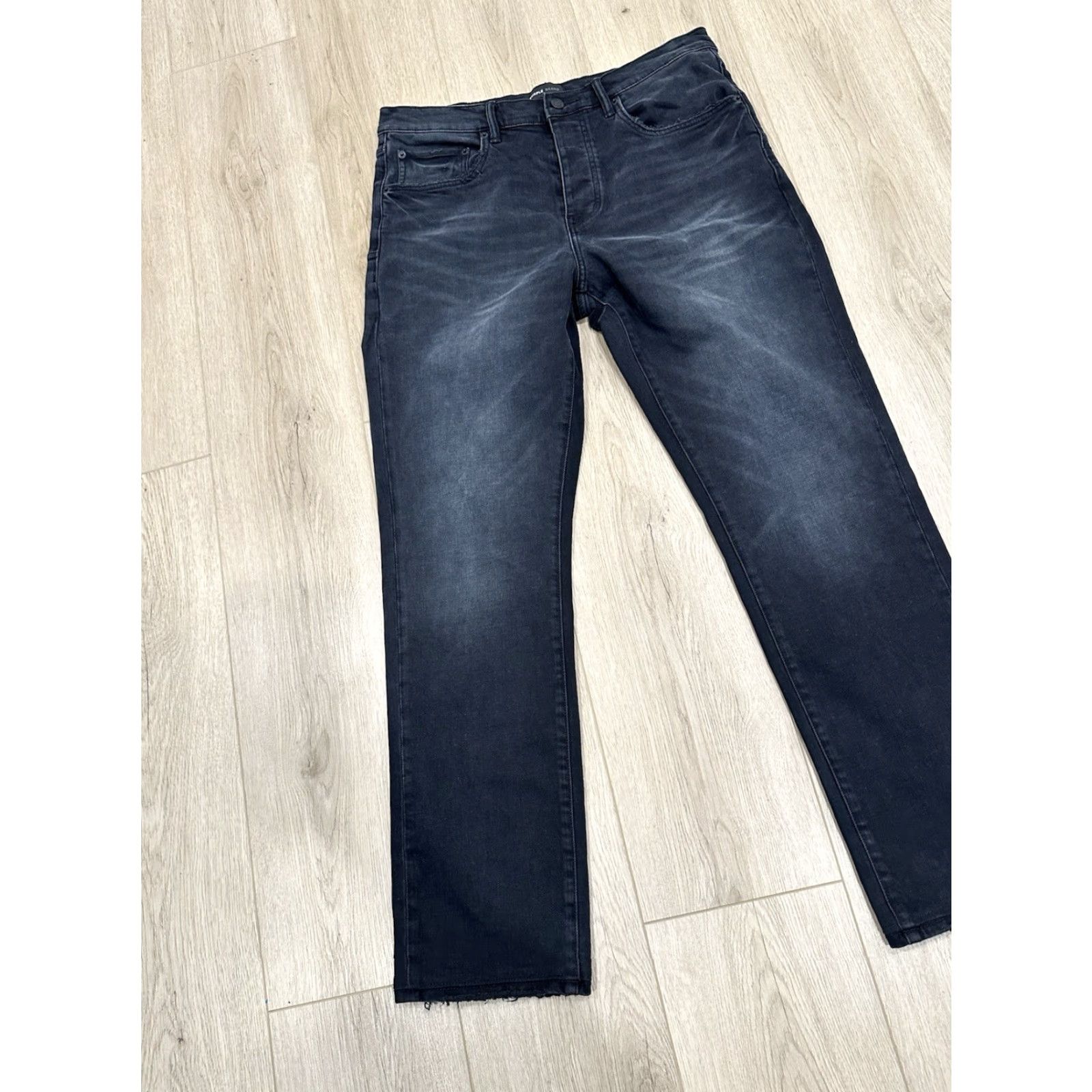 J Brand Purple Brand Jeans Shirt Slim Straight Mid Rise Black 34x30 Mens Jeans Pants Size US 34 / EU 50 - 3 Thumbnail