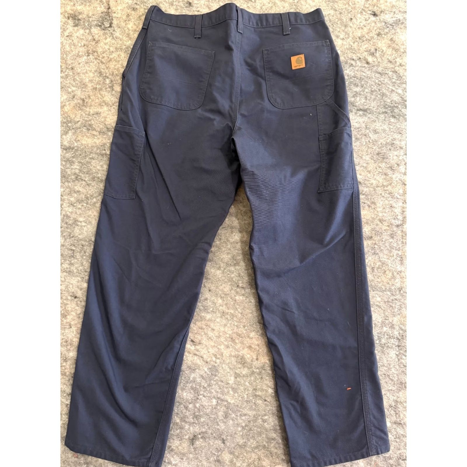 Carhartt Carhartt Pants Mens 38x32 Blue Canvas Dungaree Fit Work Barn Relaxed Fit Carpenter Size US 38 / EU 54 - 2 Thumbnail
