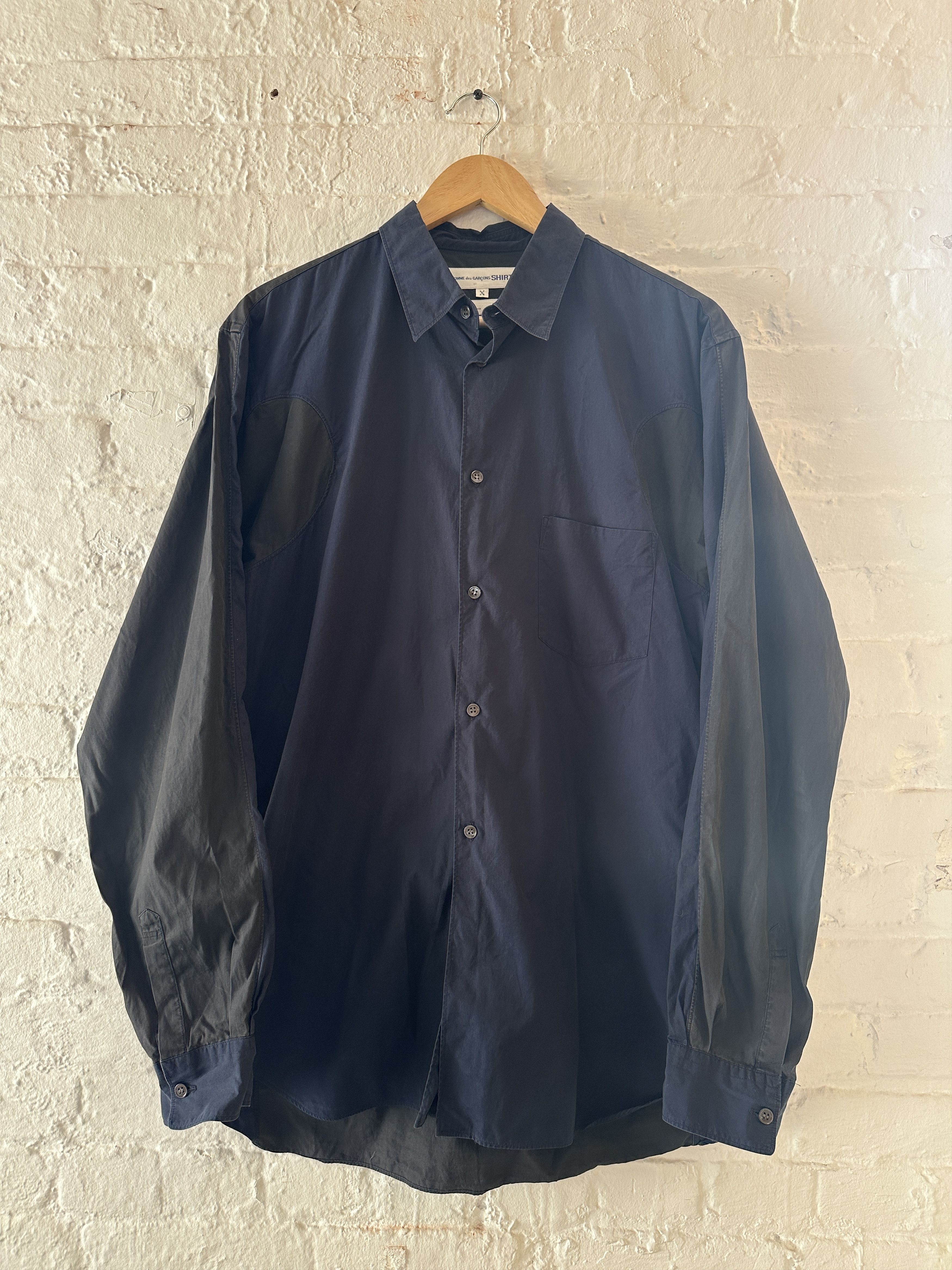 Comme des Garcons Comme des Garcons SHIRT Paneled Button Up Shirt Size US M / EU 48-50 / 2 - 1 Thumbnail