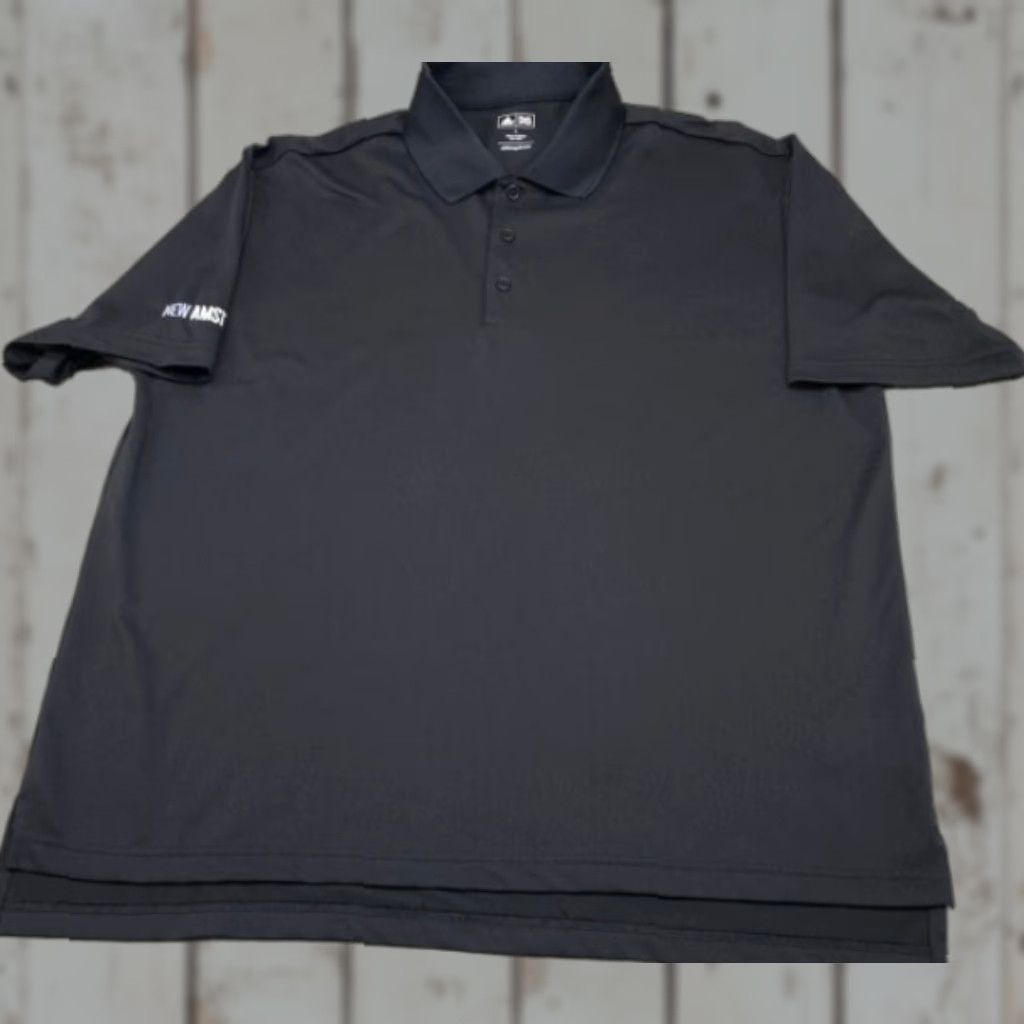 Adidas Adidas Golf Polo Shirt L Mens Black Short Sleeve Logo 6063 90s Event Athletic Polo Shirt adidas Golf Polo Size US L / EU 52-54 / 3 - 1 Thumbnail