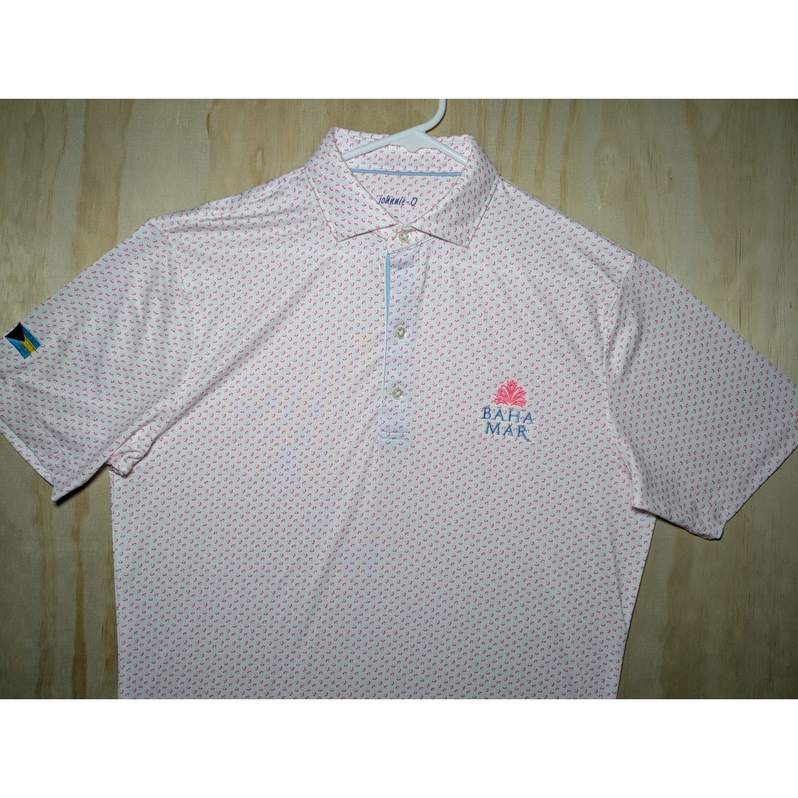 johnnie-O Johnnie-O Men's Small Polo Baha Mar Bahamas Flag Golf Size US S / EU 44-46 / 1 - 3 Thumbnail