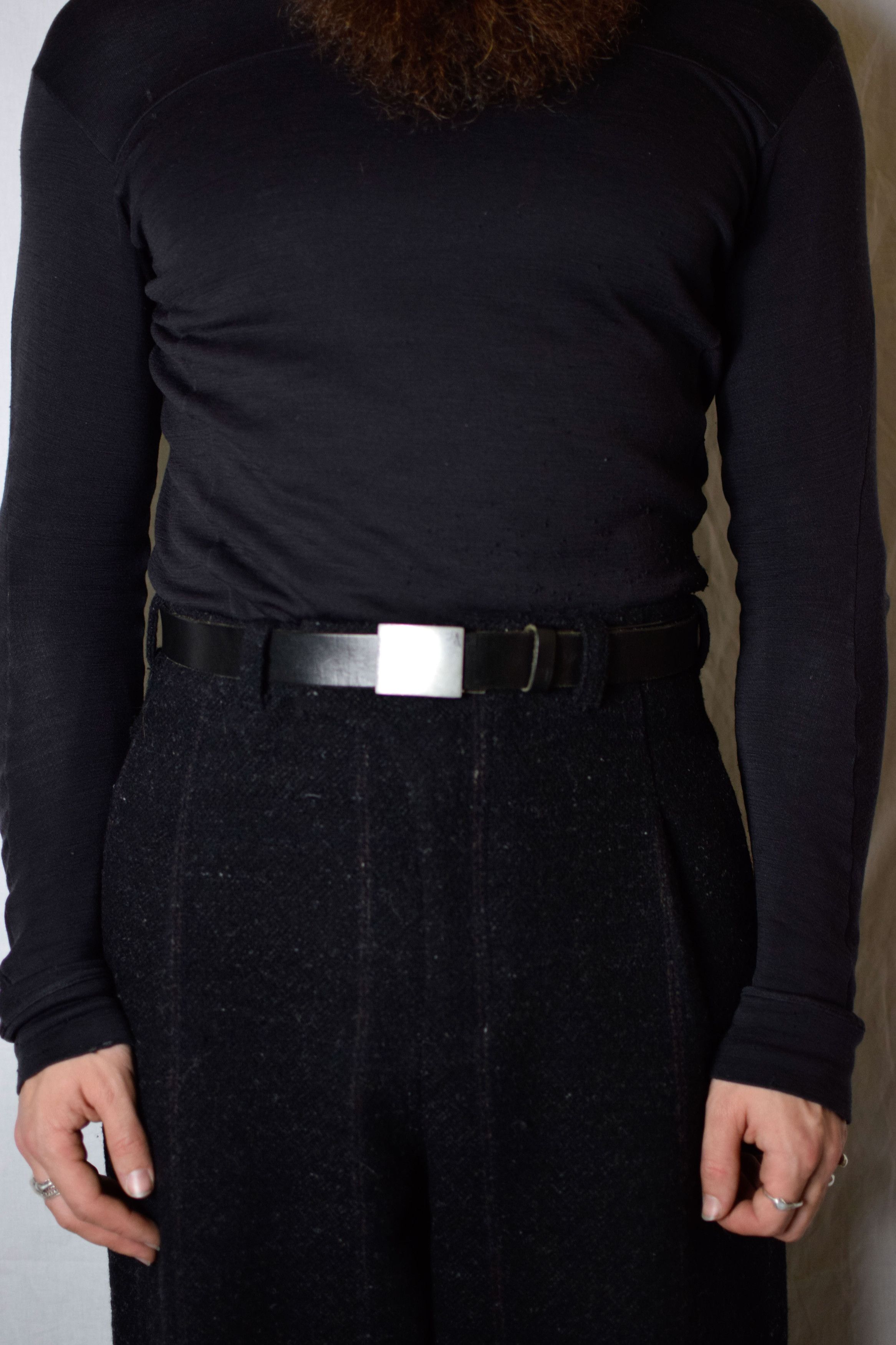 Yohji Yamamoto Y's for Men Block Buckle Belt - MA-F91-719 Size ONE SIZE - 3 Thumbnail