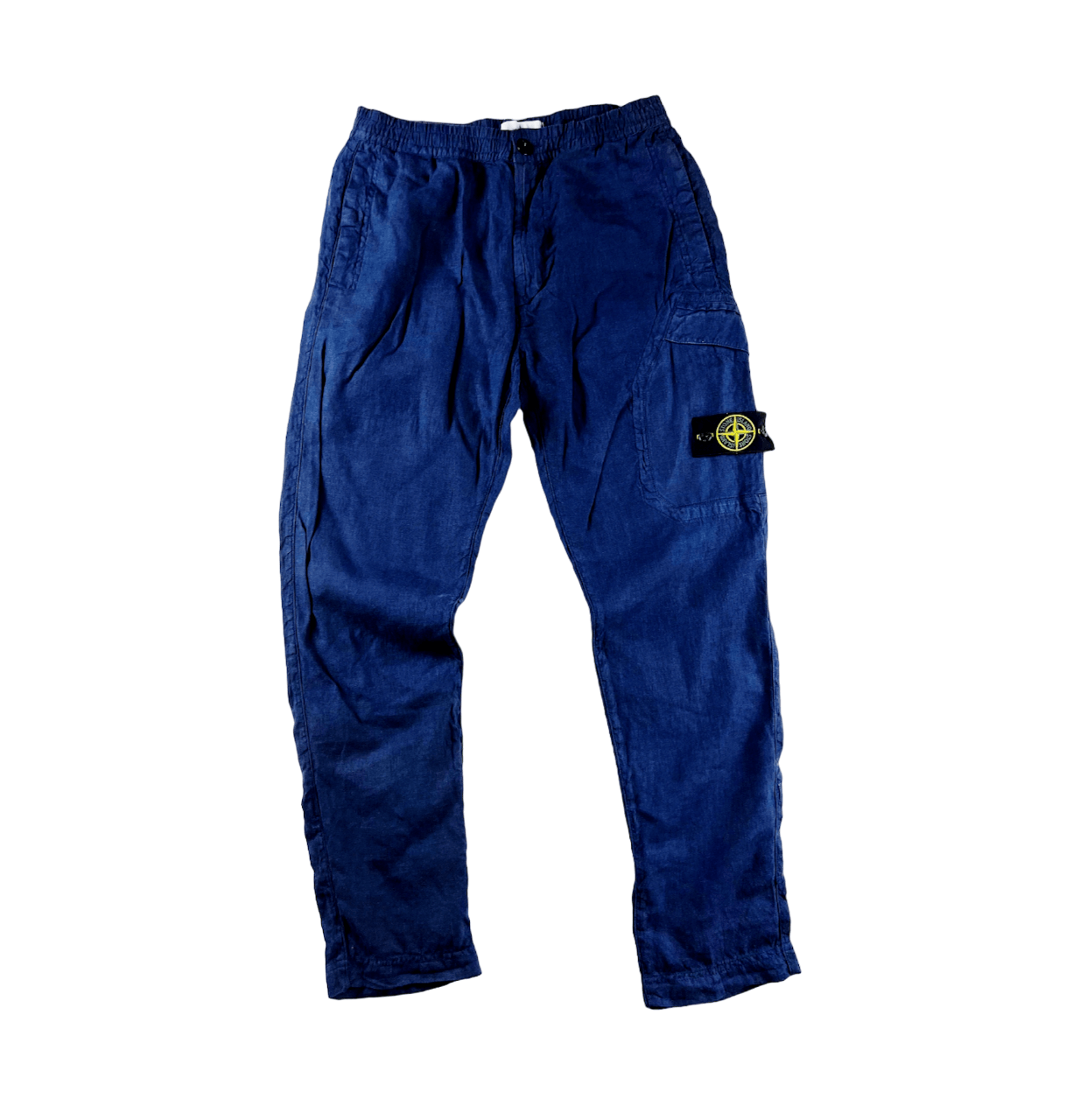 image of Stone Island Lino Cargo Pants 33 in Navy, Men's