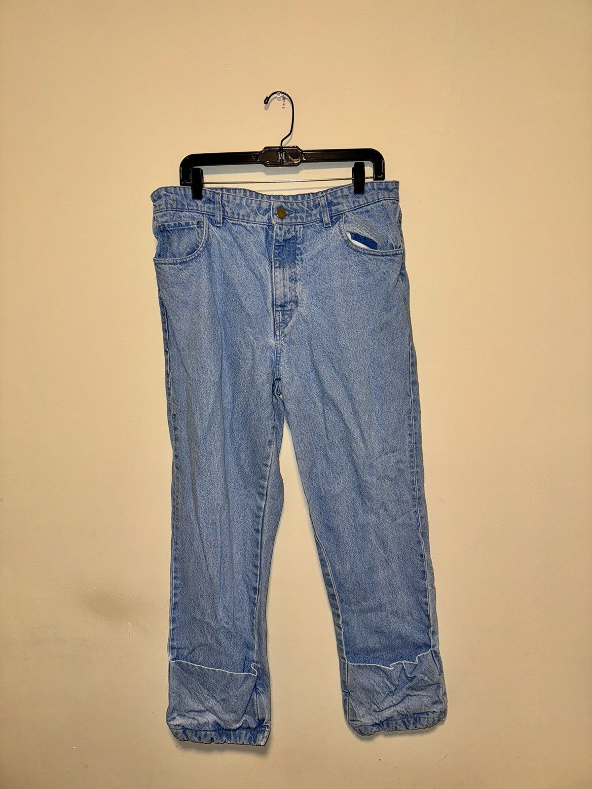 Raf Simons × Raf by Raf Simons RAF SIMONS Blue Turn Up Jeans Size US 34 / EU 50 - 2 Thumbnail