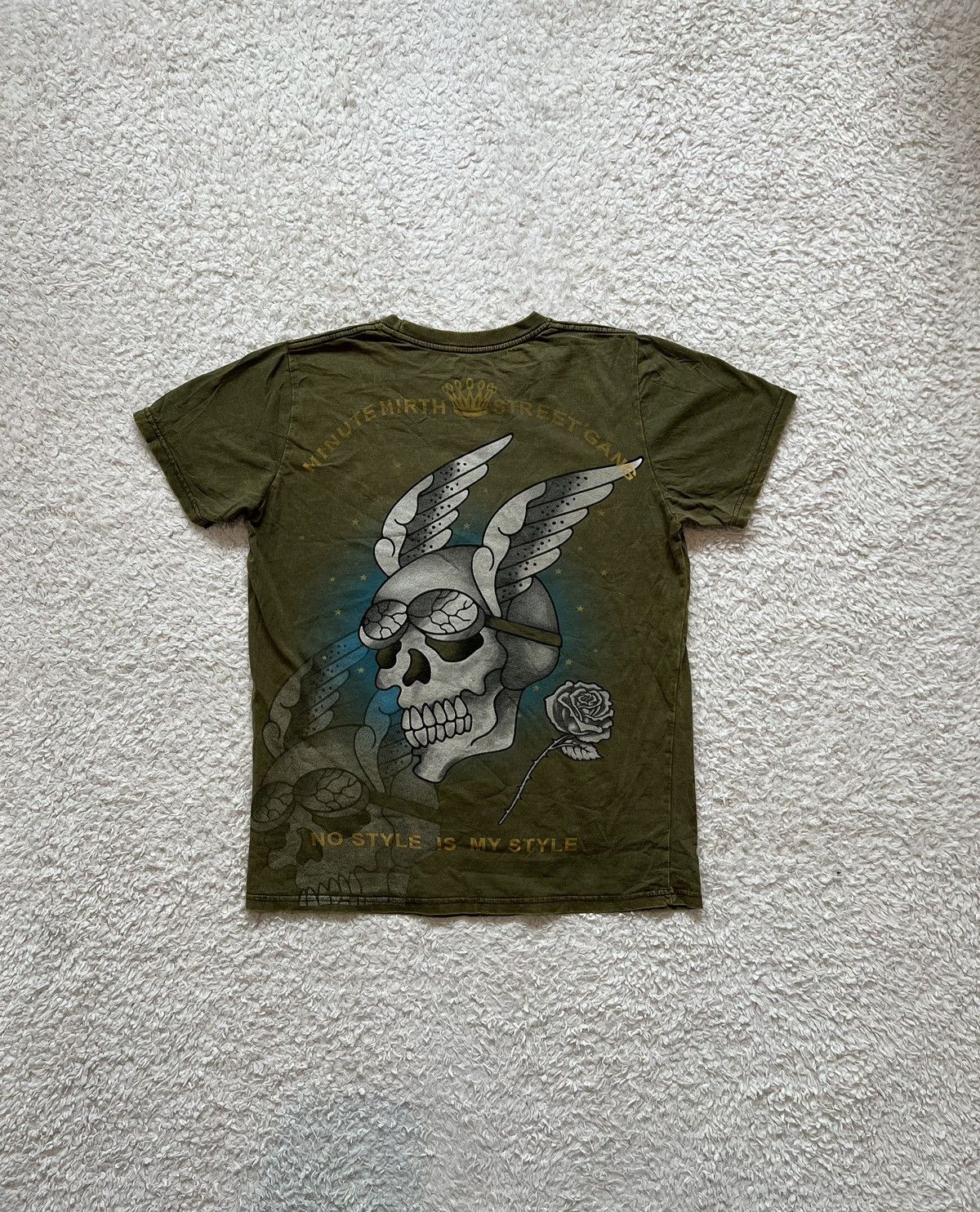 Affliction × Vintage T-shirt Minute Mirth Skull Affliction Vintage Size US M / EU 48-50 / 2 - 2 Thumbnail