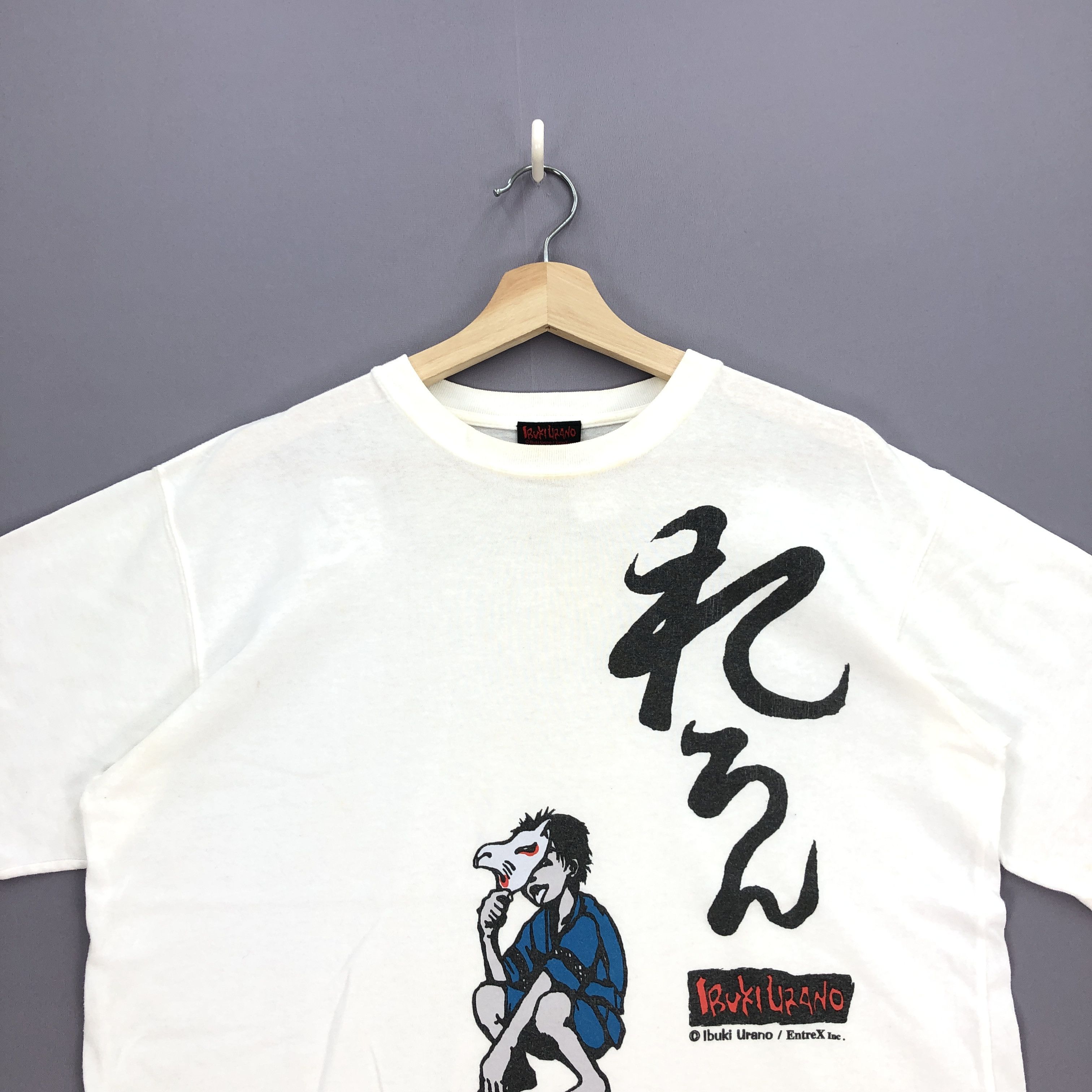 Anime Vintage Ibuki Urano T Shirt Japanese Anime Cartoon Tees Size US L / EU 52-54 / 3 - 3 Thumbnail