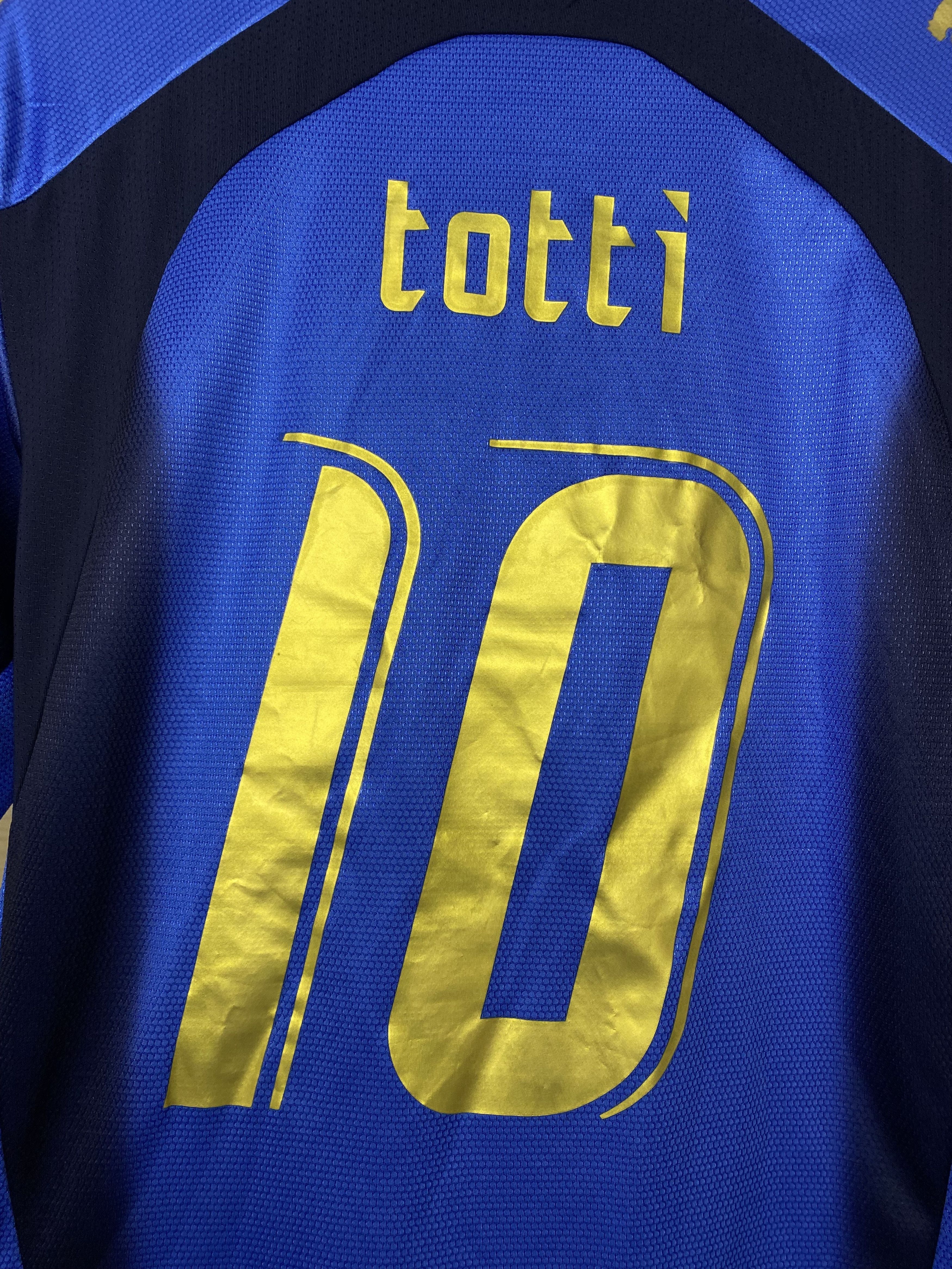 ITALY 2006 TOTTI #10 HOME SHIRT JERSEY PUMA by Neil Barrett