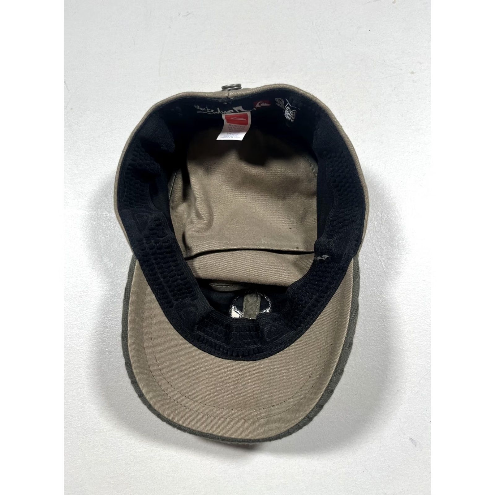 Quiksilver Quiksilver Army Cap Hat Fitted Mens S/M Green Twill Casual Military Surf Logo Size ONE SIZE - 6 Thumbnail