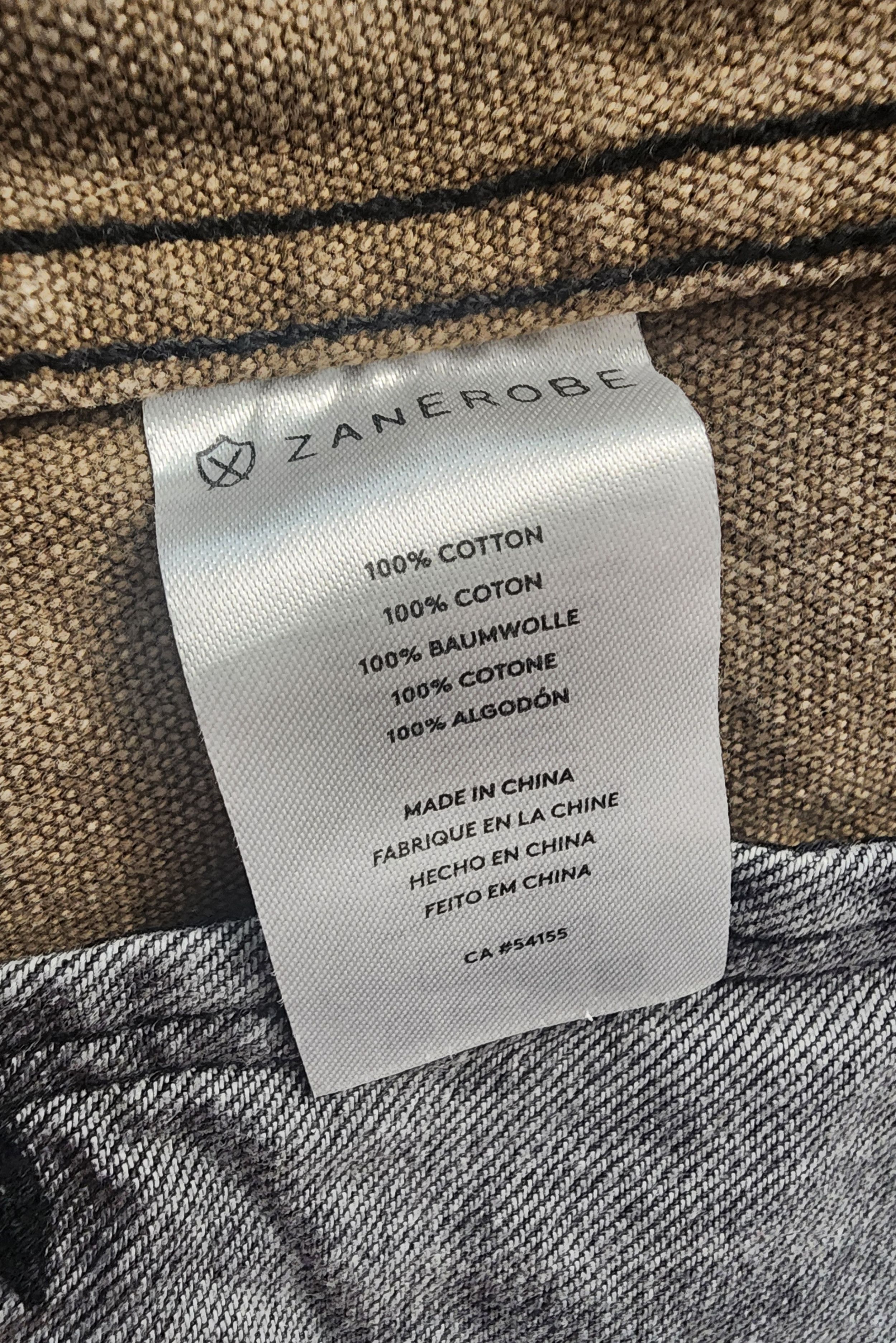 Zanerobe Black Denim Vest with Camo Details Size US M / EU 48-50 / 2 - 4 Thumbnail