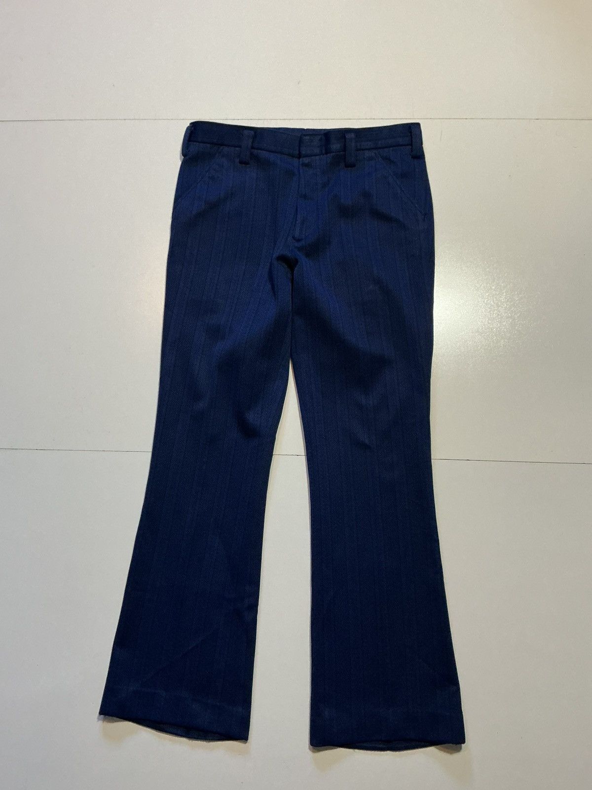 Vintage Vintage 70s Stripe Flare Disco Mod Leisure Dress Pants Size US 34 / EU 50 - 1 Thumbnail