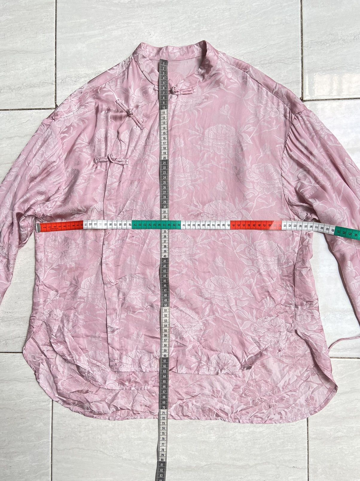 Designer × Japanese Brand Japanese Brand Chinese Traditional Pink Blouse Size L / US 10 / IT 46 - 2 Thumbnail