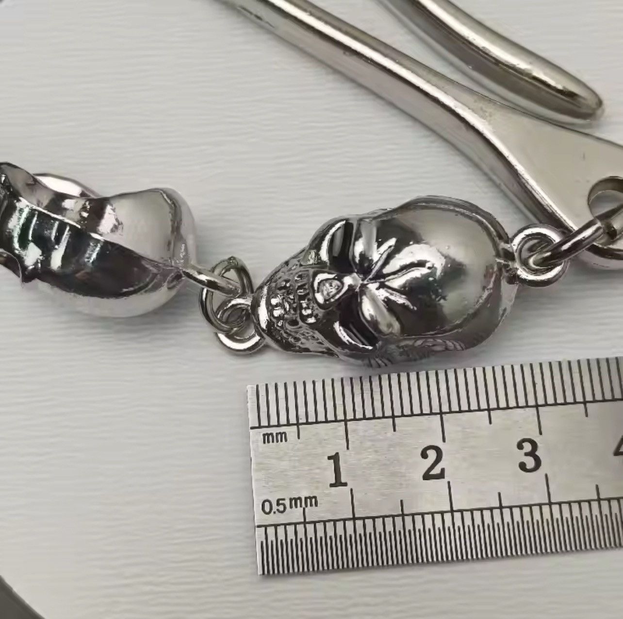 Jewelry Punk Metal Skull Pants Chain Size ONE SIZE - 6 Thumbnail