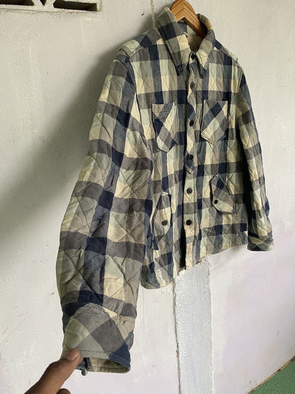 Levi's Levis Blue Plaid Sherpa Lined Trucker Jacket Mens Sz L Size US L / EU 52-54 / 3 - 5 Thumbnail