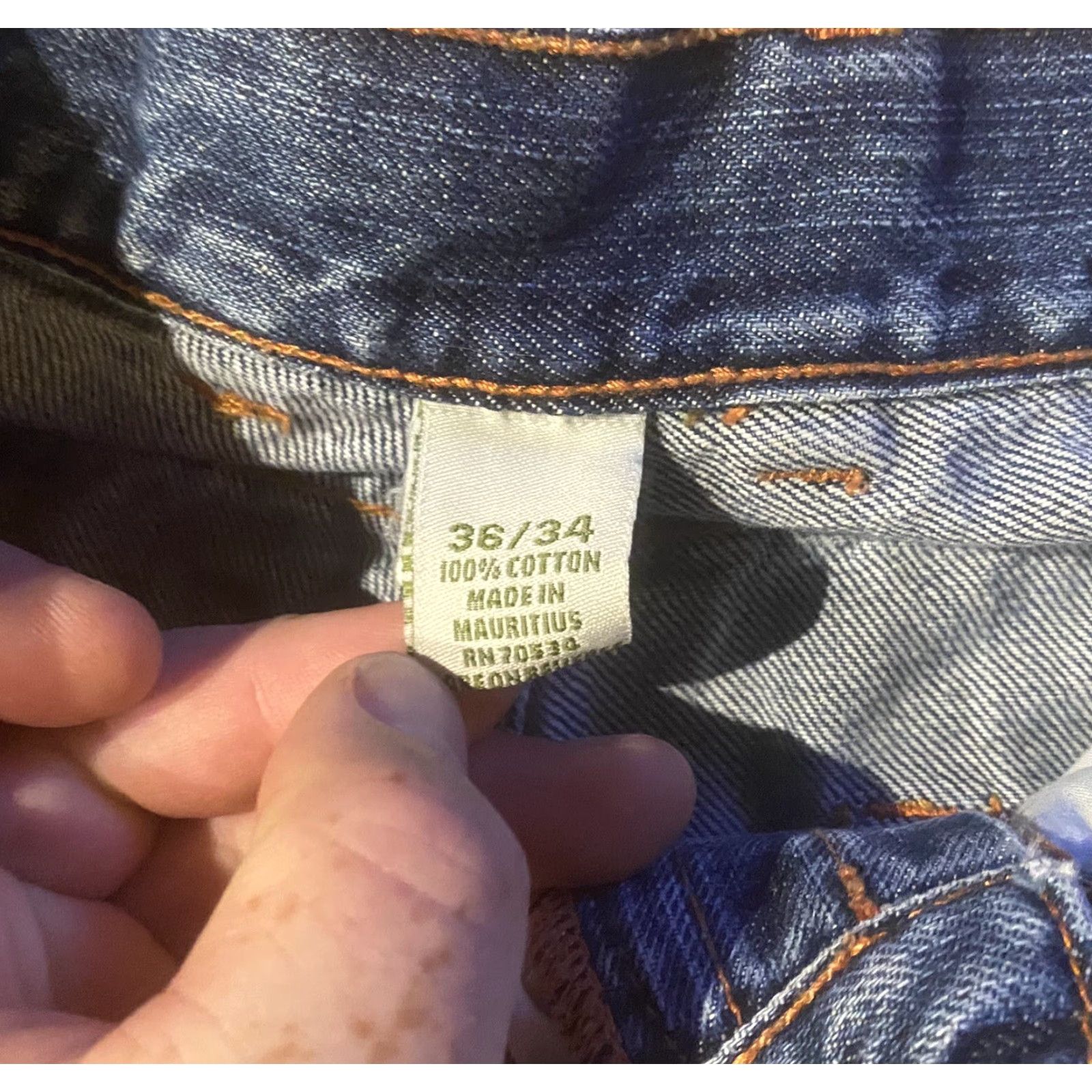 Orvis Orvis Jeans Mens 36x33 Denim Medium Wash Straight Classic Zip Inseam 33/34 Blue Cotton Vintage No Size US 36 / EU 52 - 6 Thumbnail