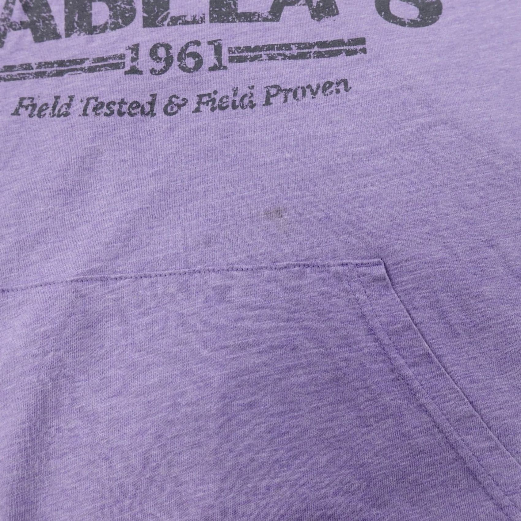 Vintage Cabelas Hoodie Womens M Purple Gray Pullover Sweatshirt Hooded Pockets Thermal Dolman Sleeve Knit Sweater Size M / US 6-8 / IT 42-44 - 4 Thumbnail