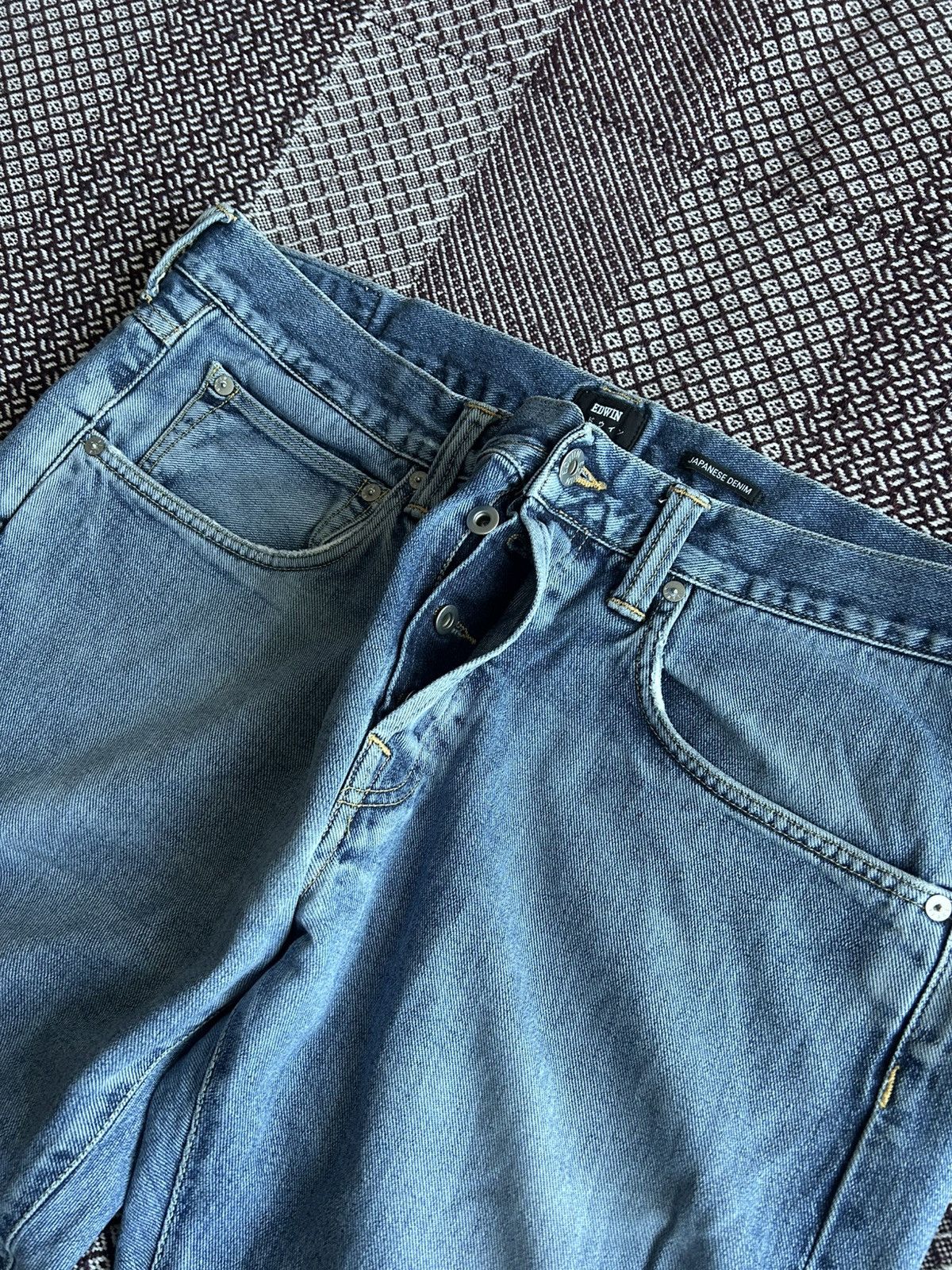 Edwin Vintage Edwin Regular Tapered Japanese Denim Faded Size 36 Size US 36 / EU 52 - 11 Thumbnail